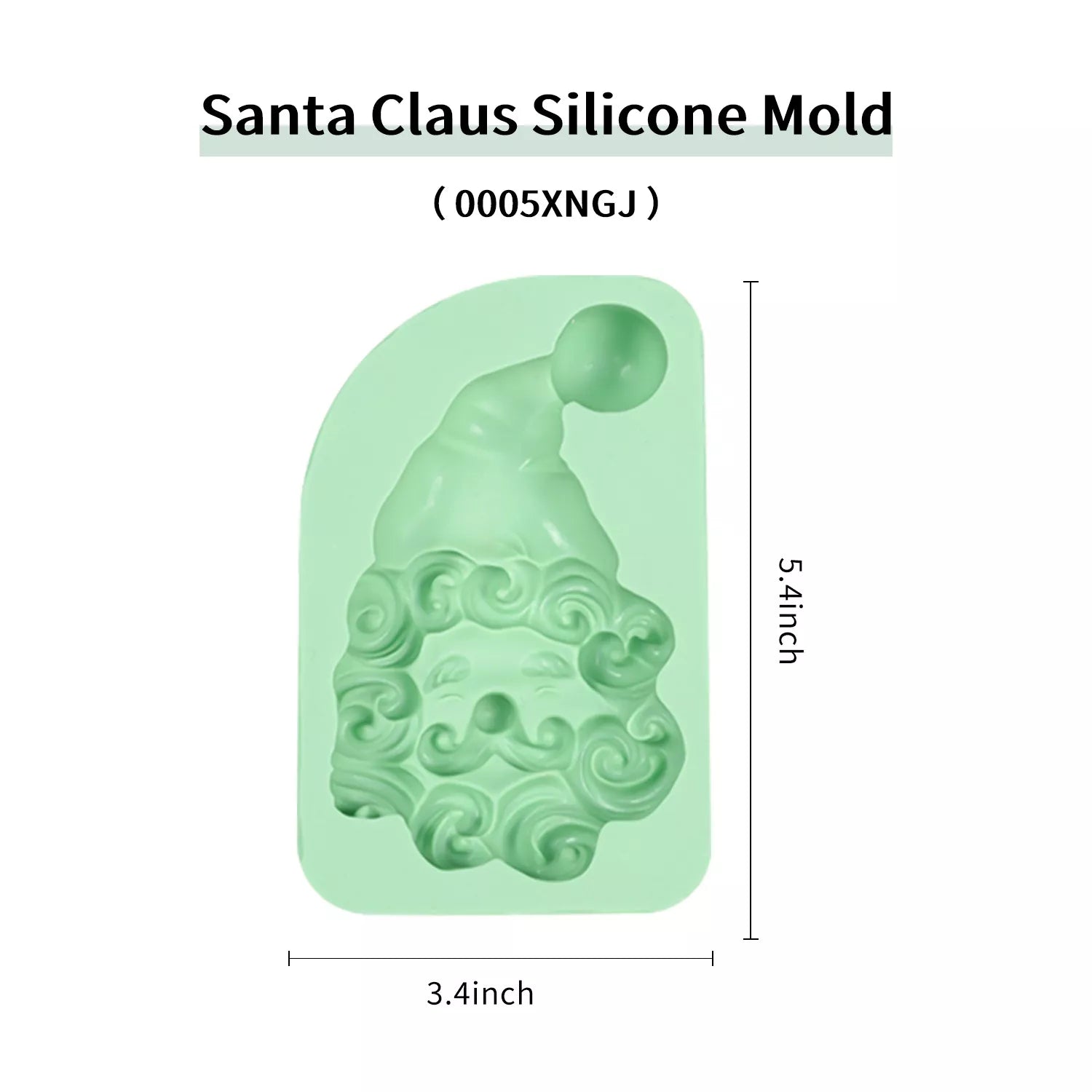 Christmas Theme Santa Claus, Antlers, Snowman Silicone Mold