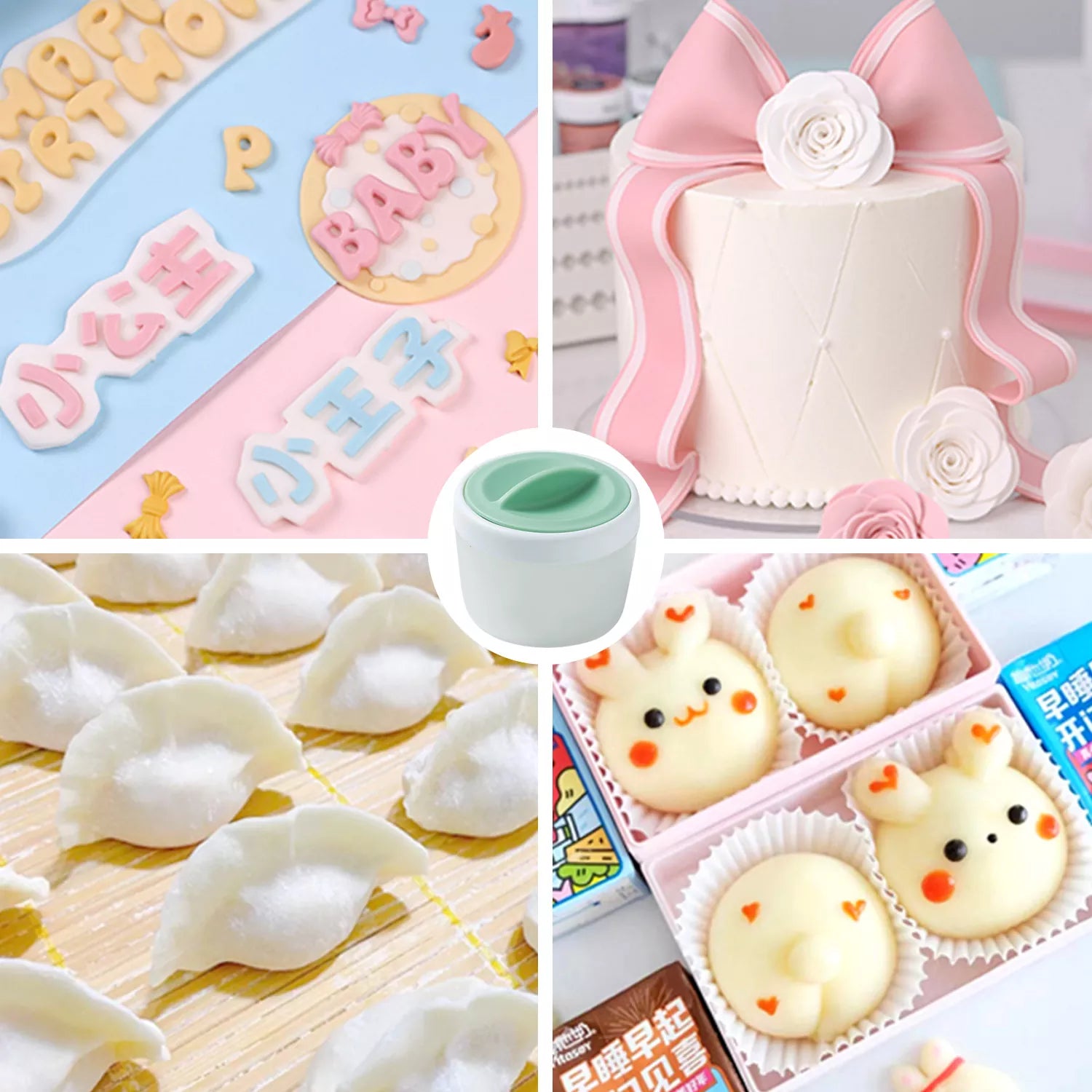 Anti-stick Powder Puff for Fondant Baking and Modeling