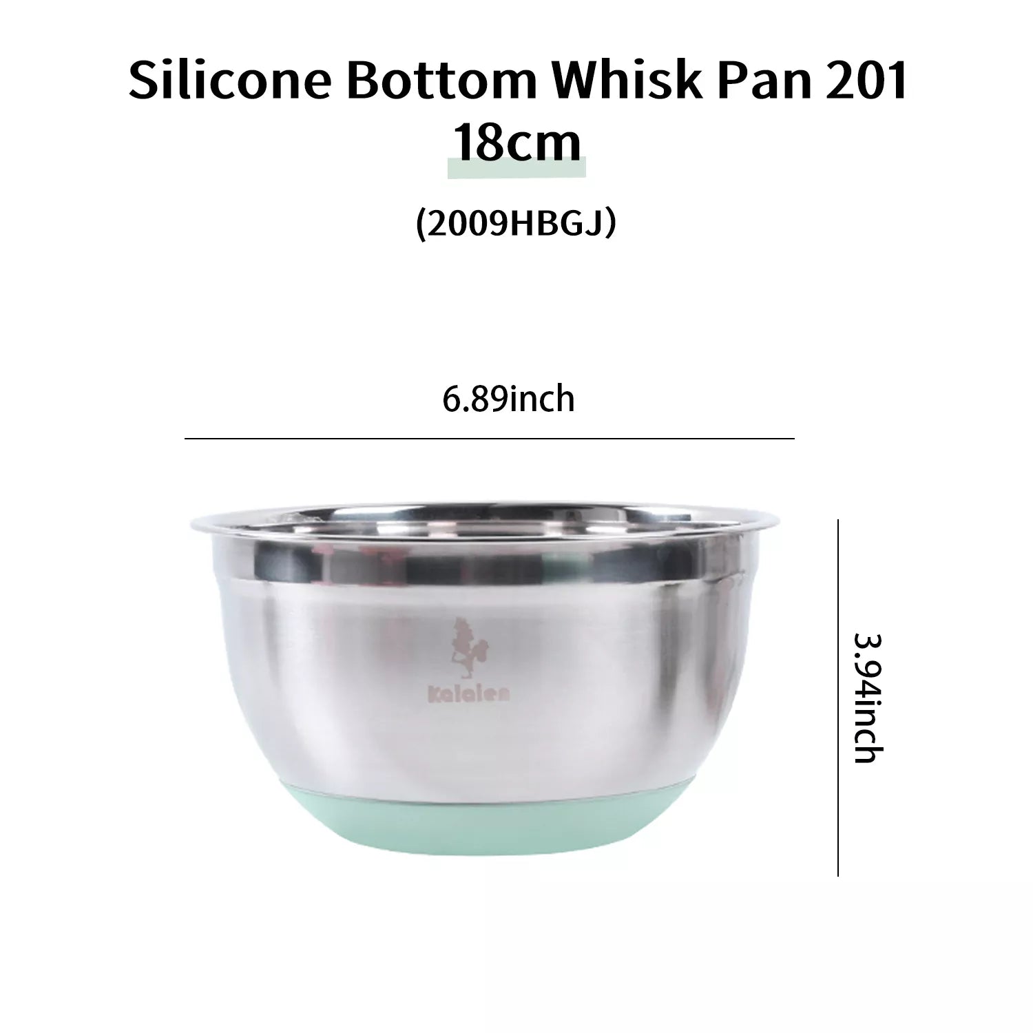 Thickened and heightened Stainless Steel Egg Beating Bowl