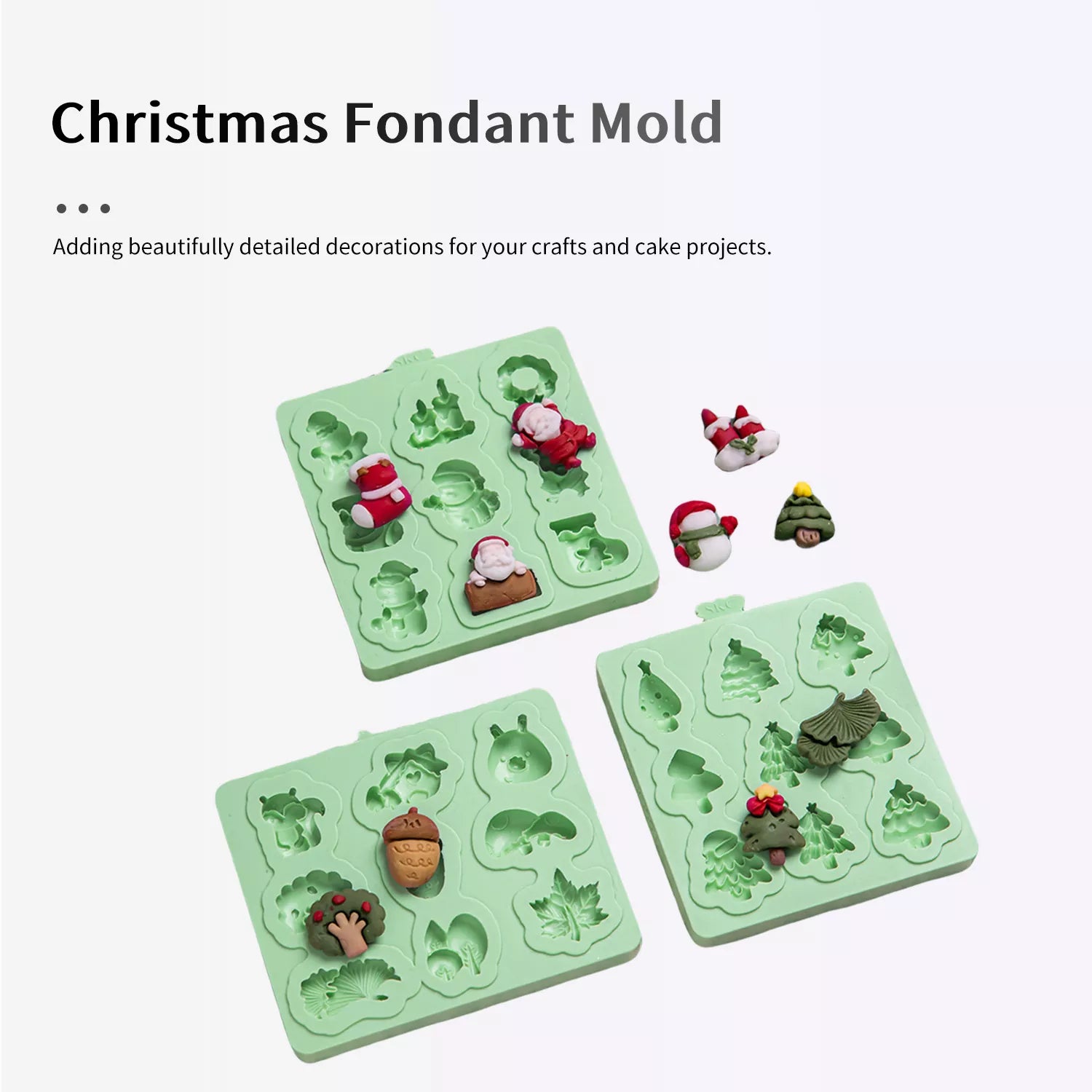Silicone Mold for Christmas Small Decorations