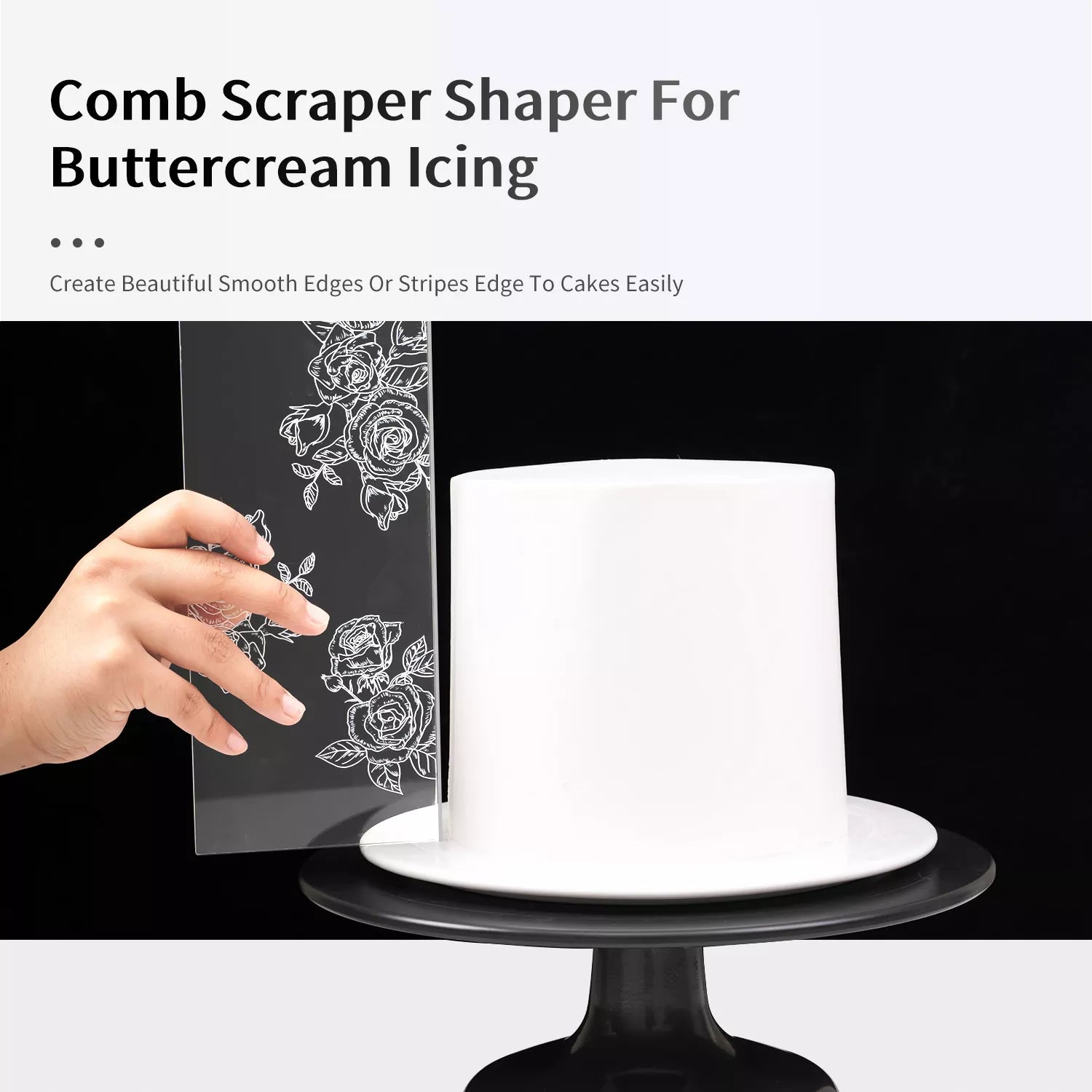 Acrylic Cake Icing Aid Board Set of 4