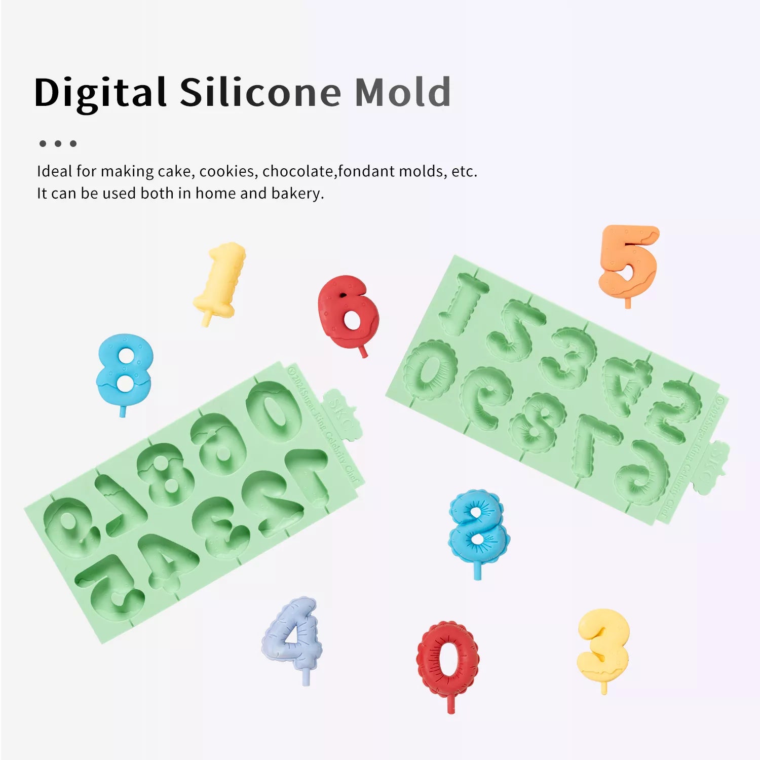Numbers Silicone Mold
