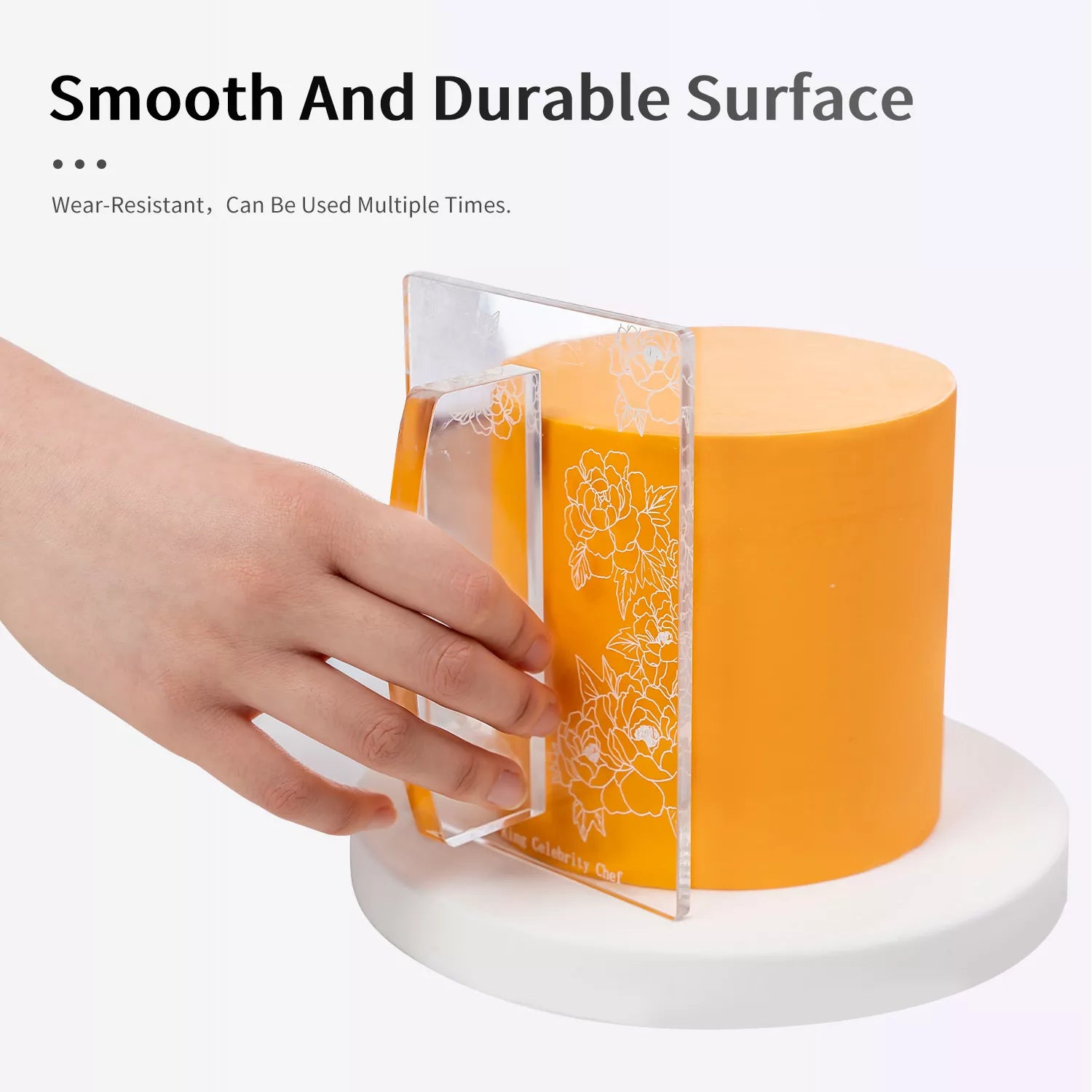 Acrylic Smoother for Baking Fondant Cakes