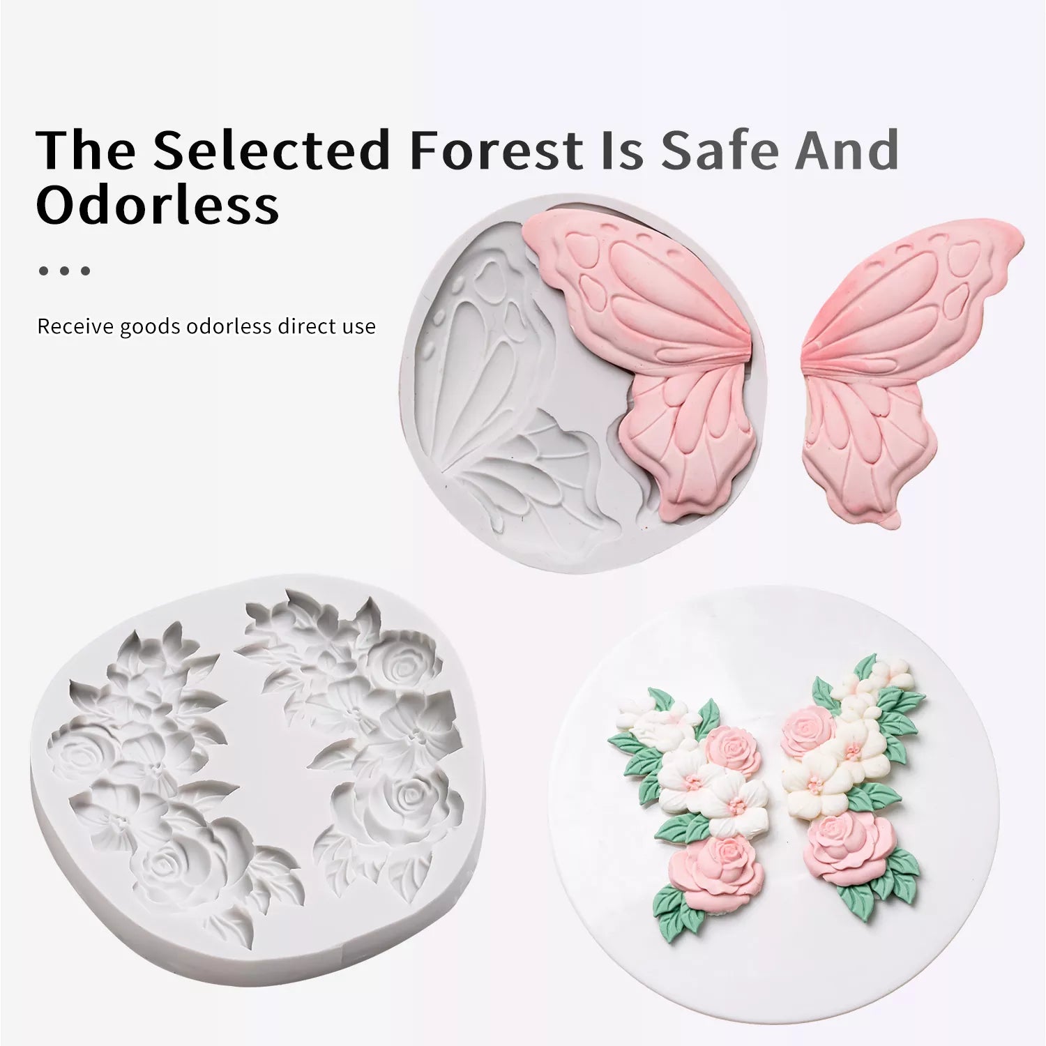 Butterfly, Rose Element Silicone Mold