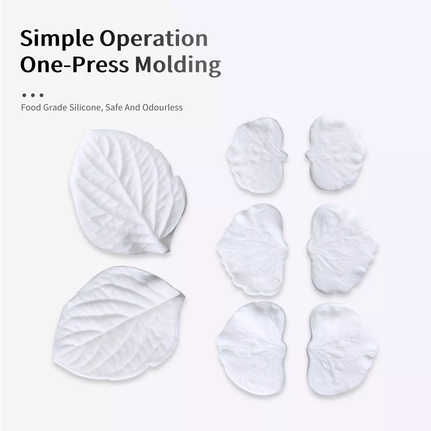 Realistic Hydrangea Sugar Paste Cutting And Embossing Silicone Mold Set