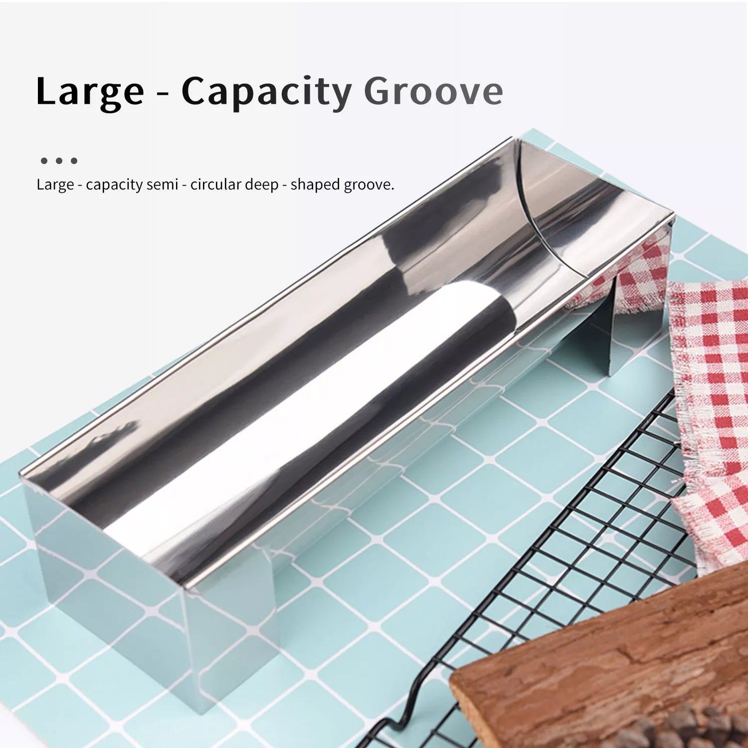 Stainless Steel U-shaped Telescopic Mold for Cake Roll