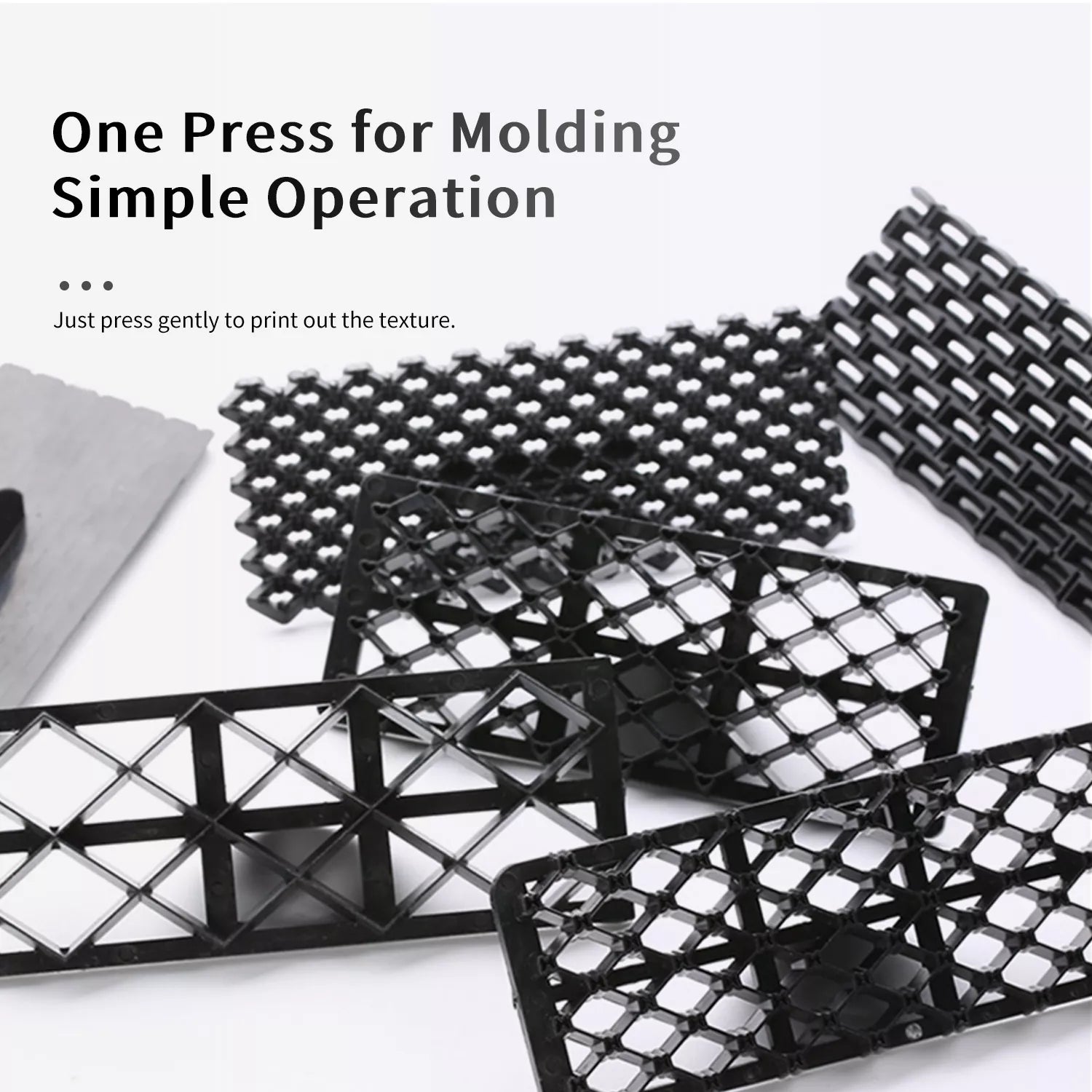 Square Pattern Fondant Pressing Mold
