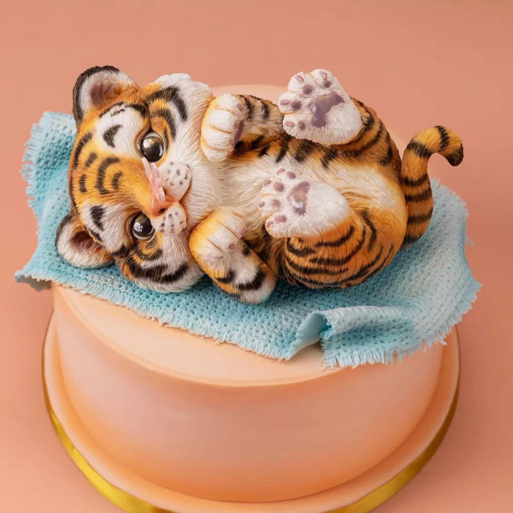 3D Fondant Playful Little Tiger Making Course
