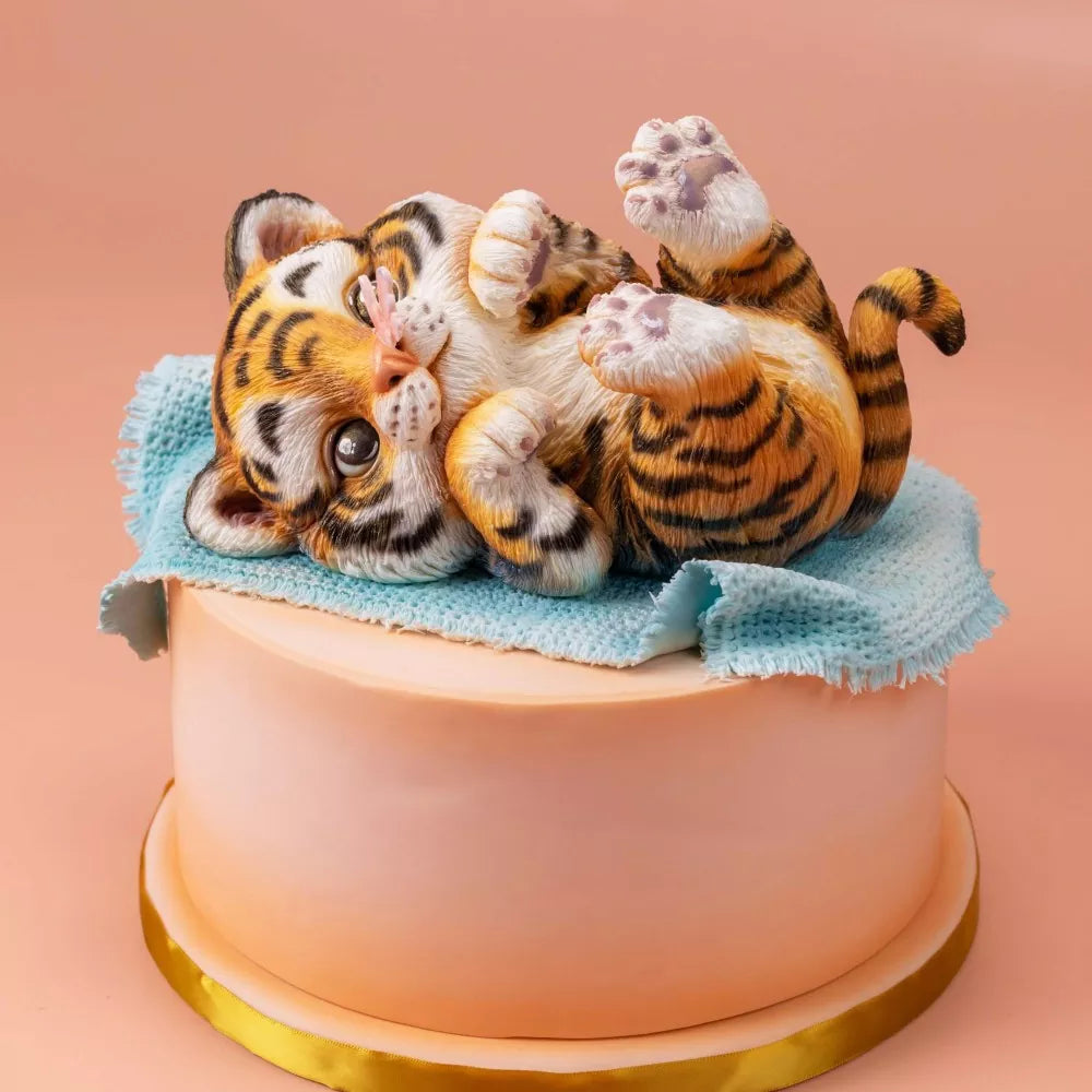 3D Fondant Playful Little Tiger Making Course