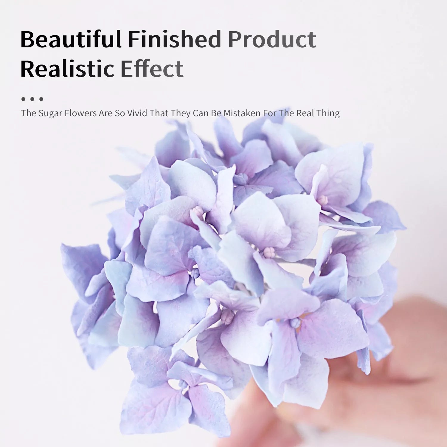 Realistic Hydrangea Sugar Paste Cutting And Embossing Silicone Mold Set