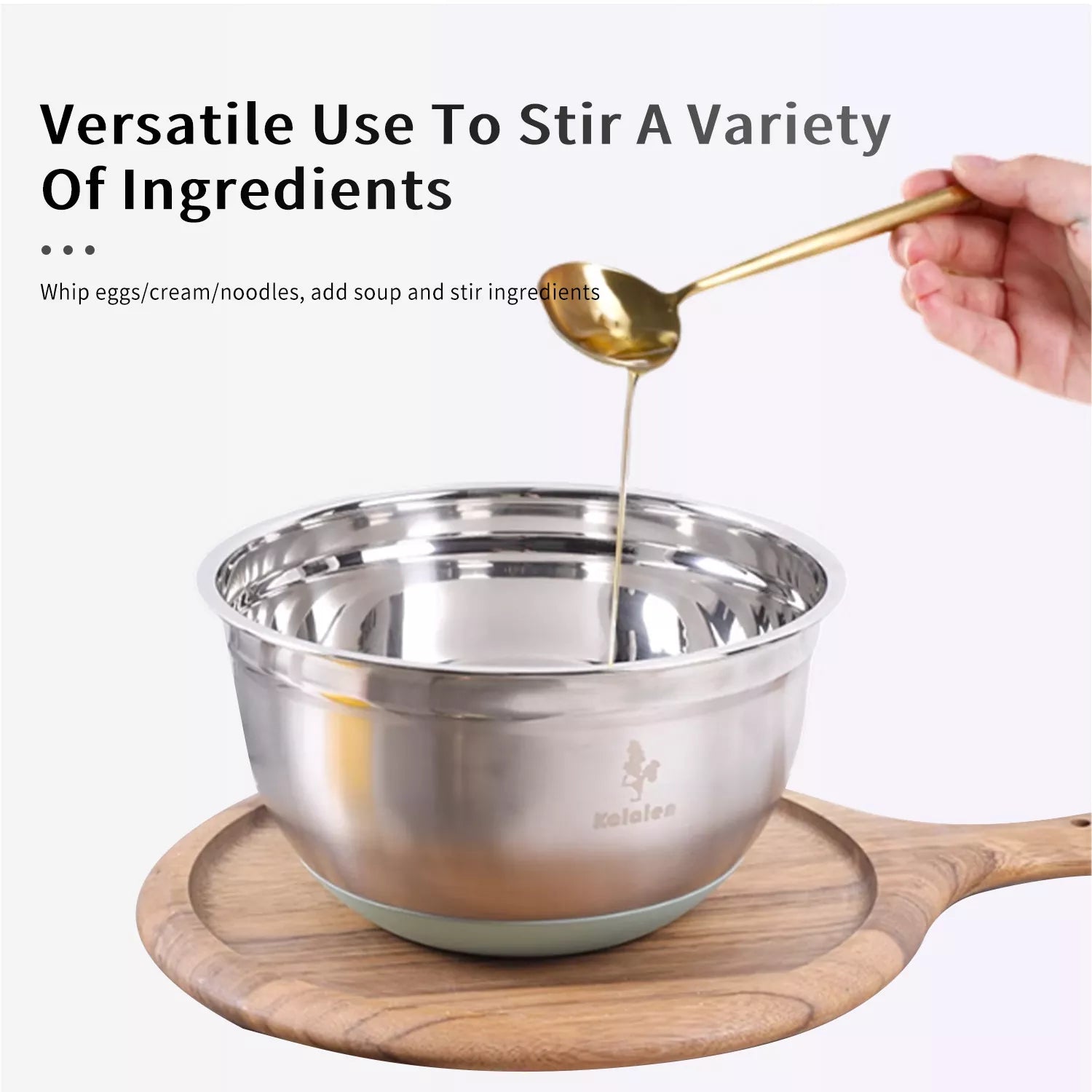 Thickened and heightened Stainless Steel Egg Beating Bowl