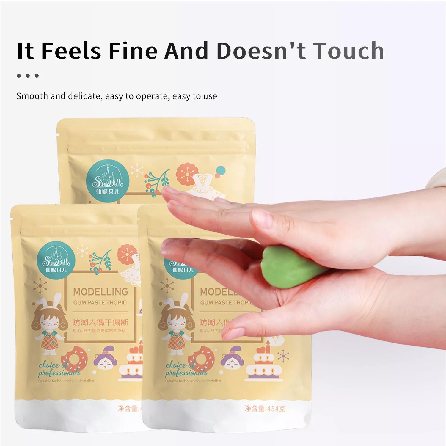 Moisture-proof Figurine Fondant Gum Paste