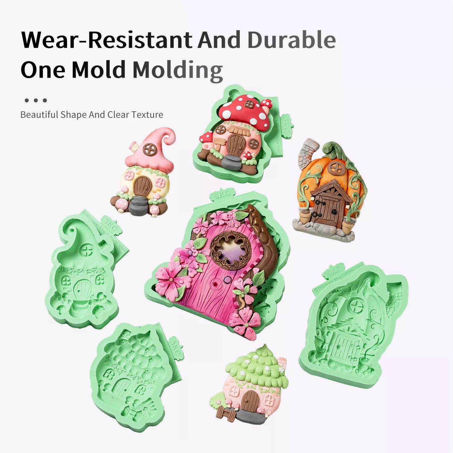Cartoon Mushroom House Silicone Mold