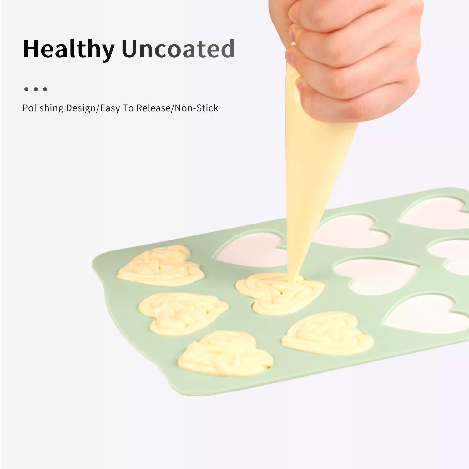 White Lover Wafer Cookie Silicone Mold