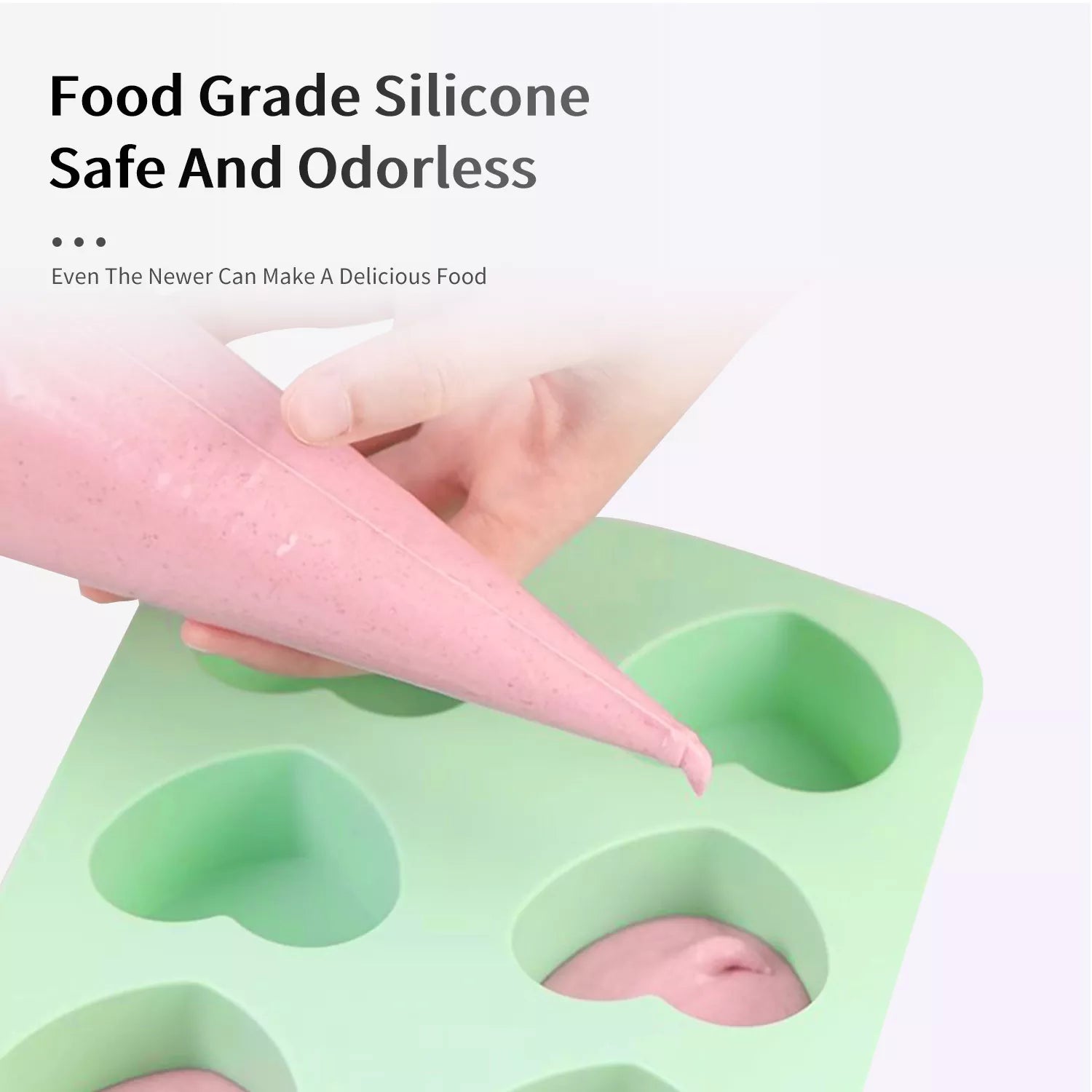 8-Hole Heart Cake Mold