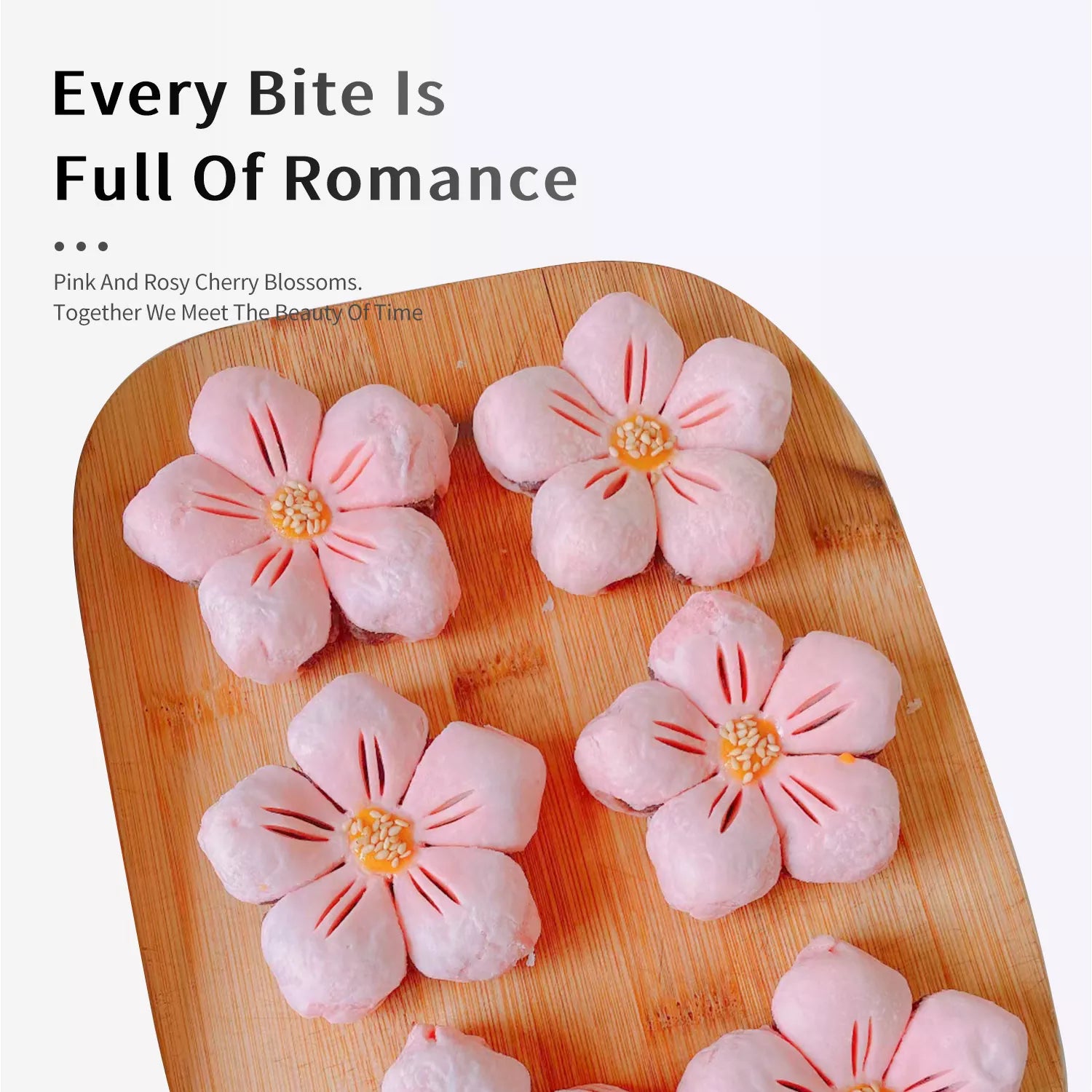 Cherry Blossom 6-Piece Cutter And Embossing Mold