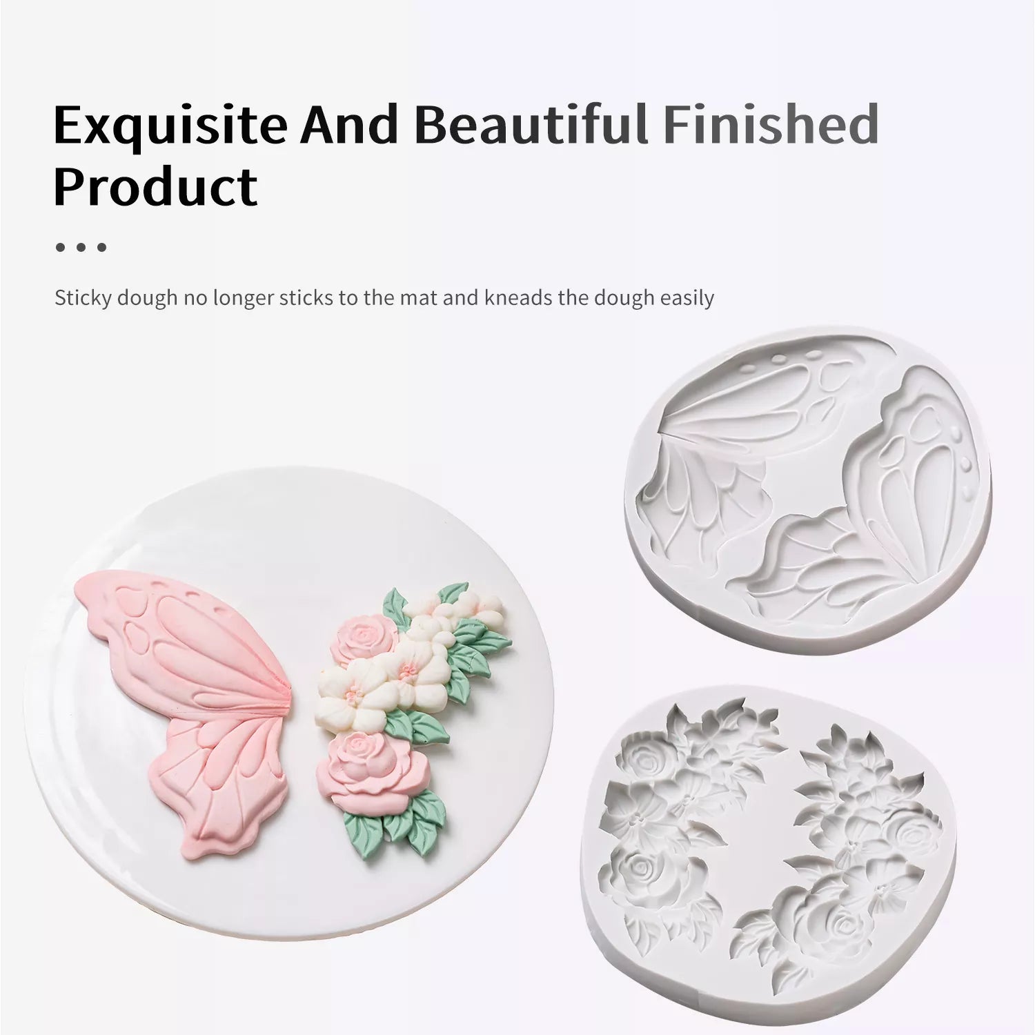 Butterfly, Rose Element Silicone Mold