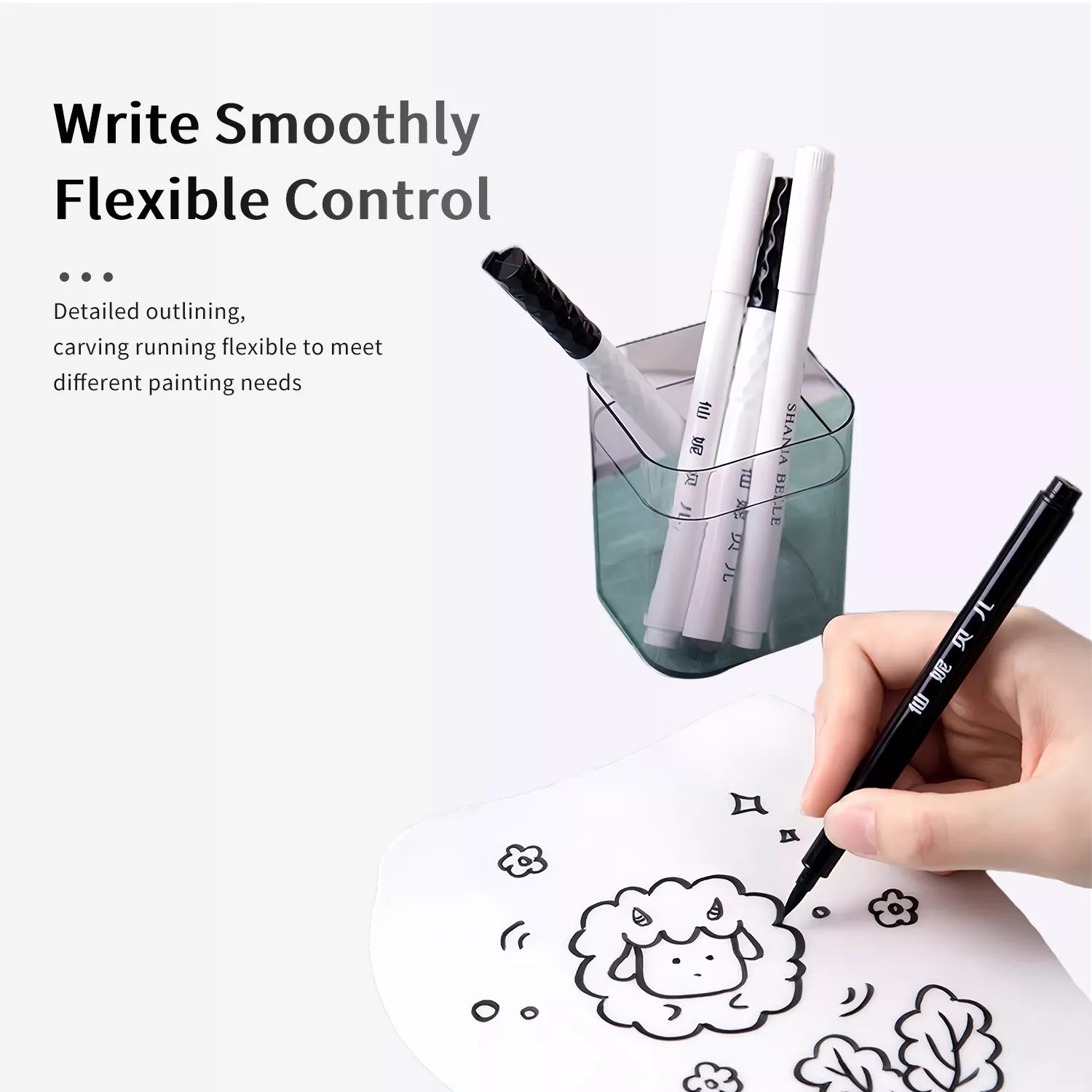 High-grade Food-grade Soft-bristle Pigment Pen