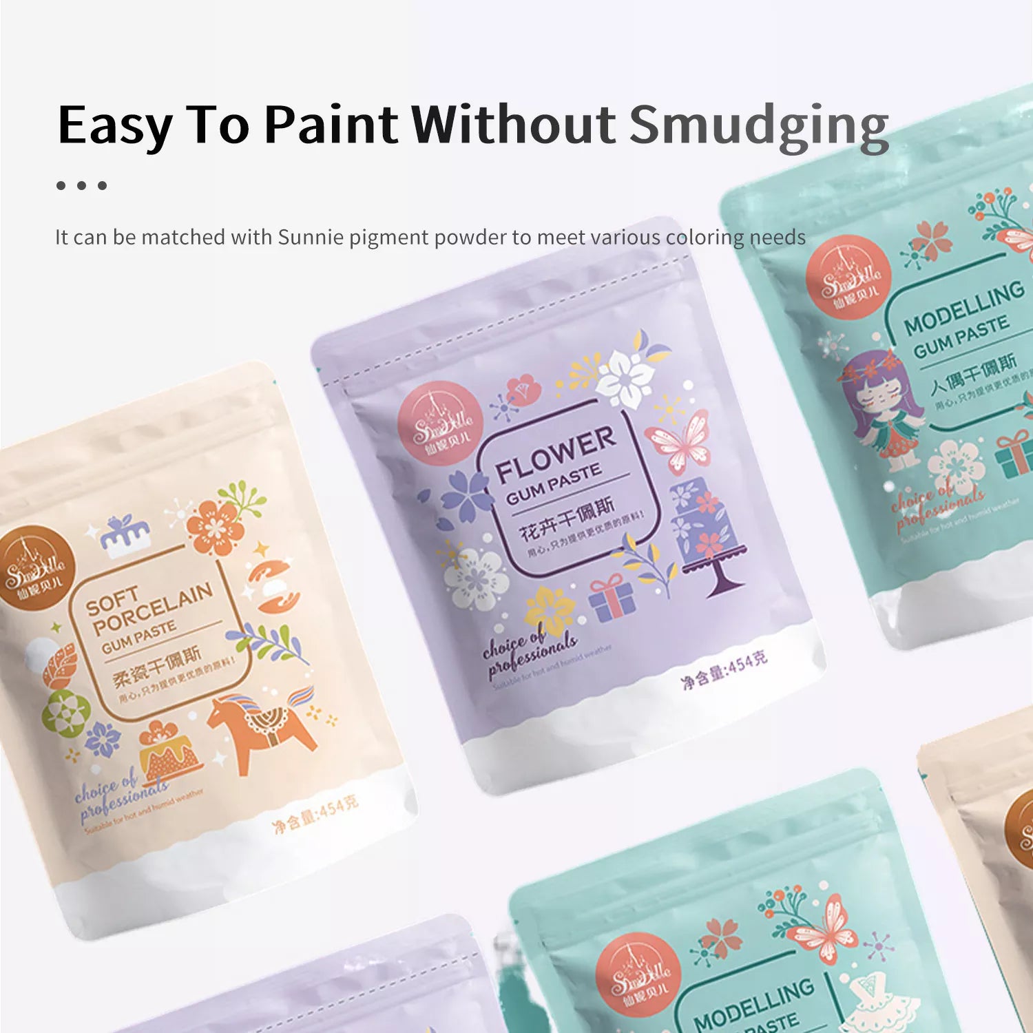 Soft Porcelain Fondant Gum Paste 454g
