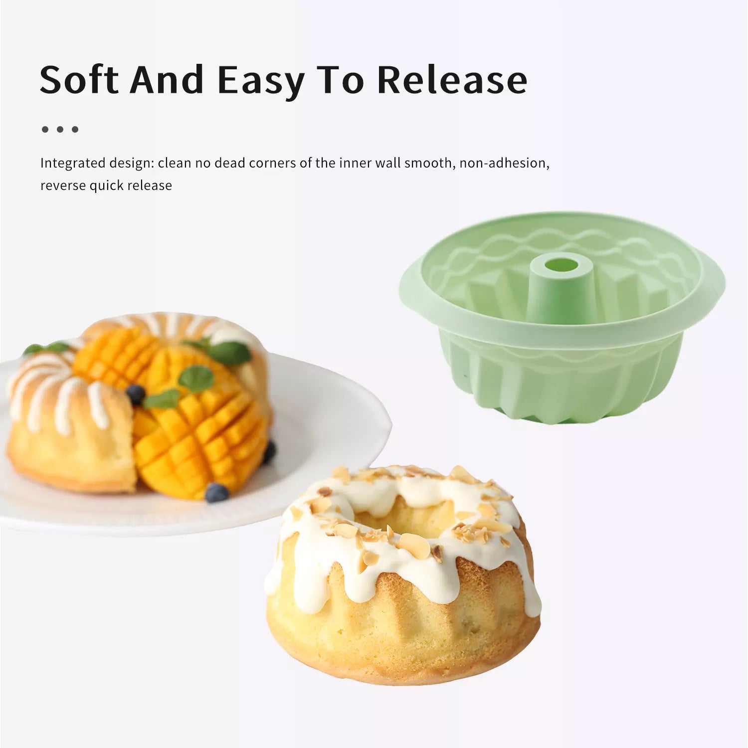 Chiffon Platinum Silicone Cake Mold