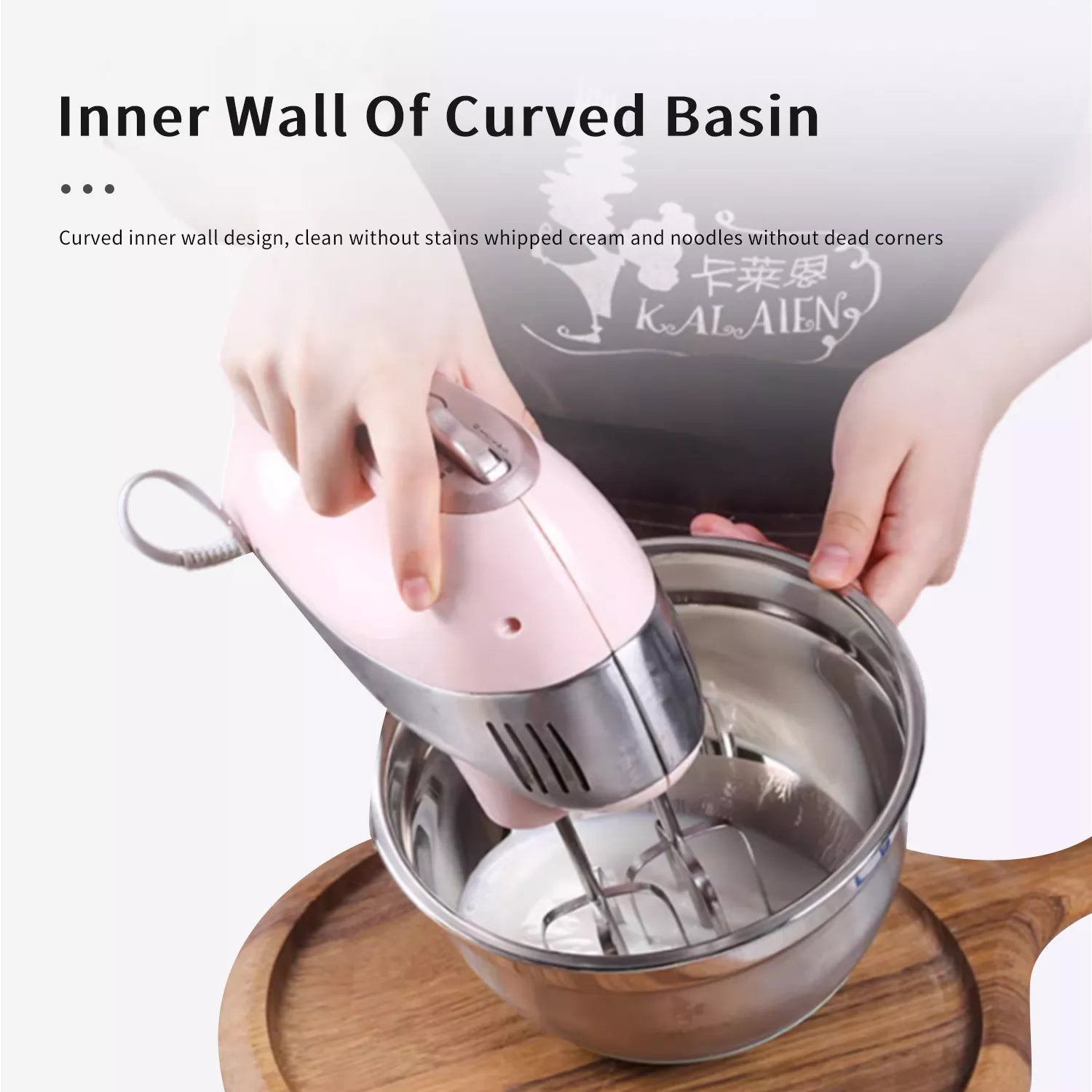 Thickened and heightened Stainless Steel Egg Beating Bowl