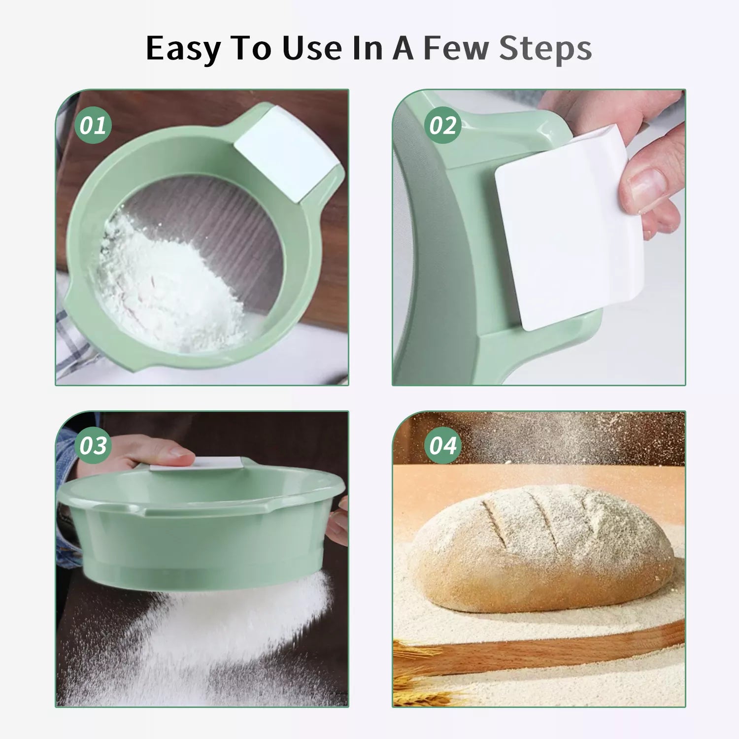 Powder Sieve with Handle