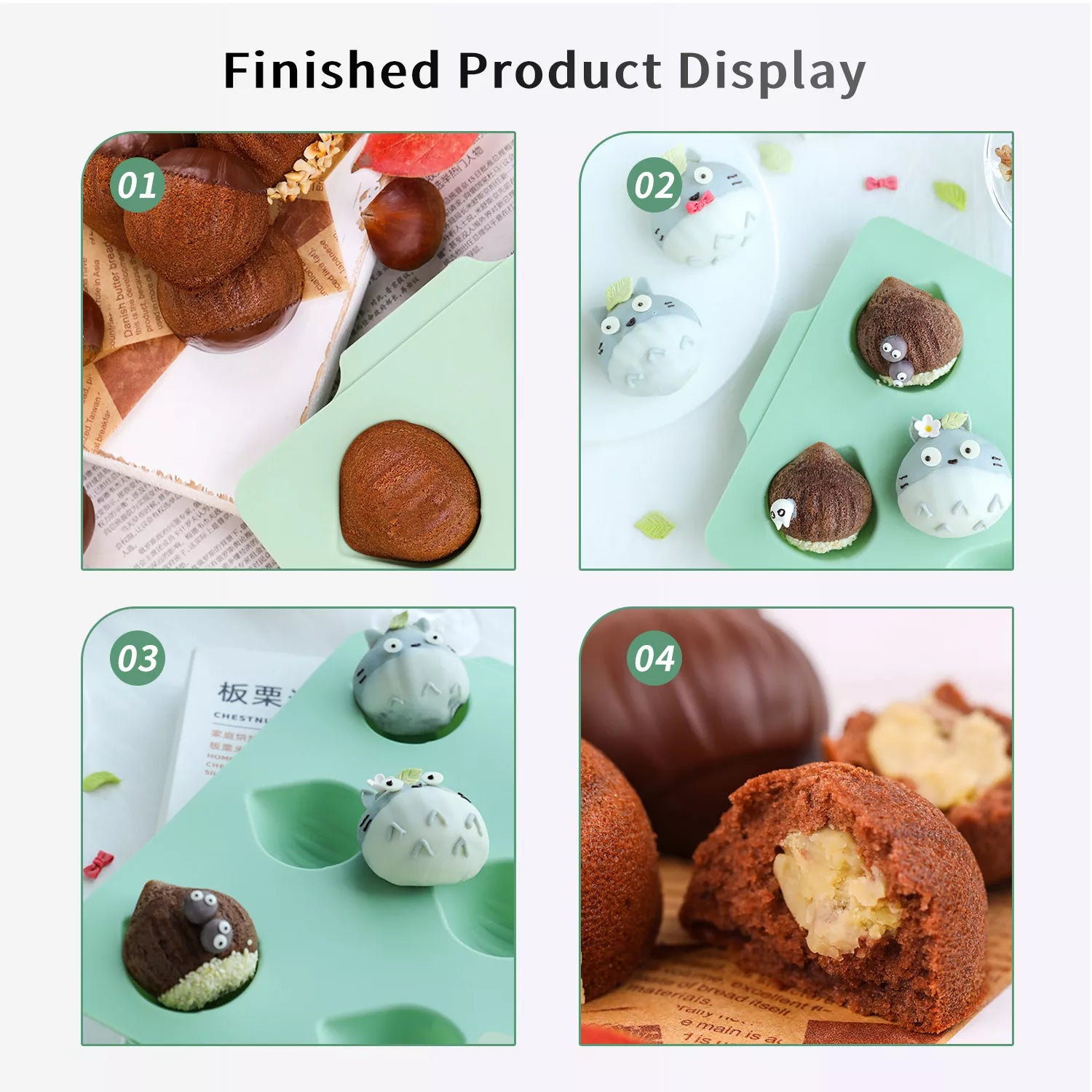 Silicone Chestnut Cake Mold