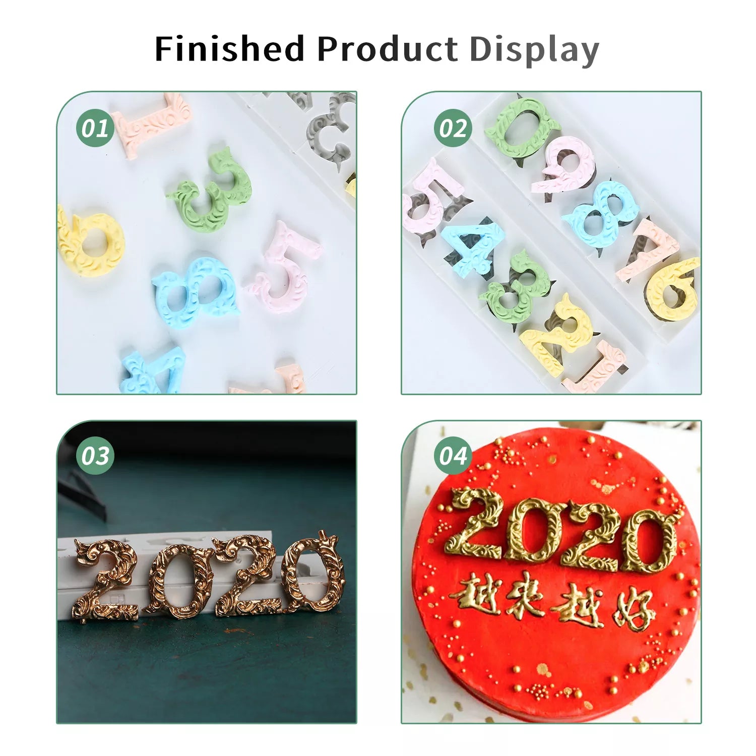 Silicone Mold for Numbers 0-9