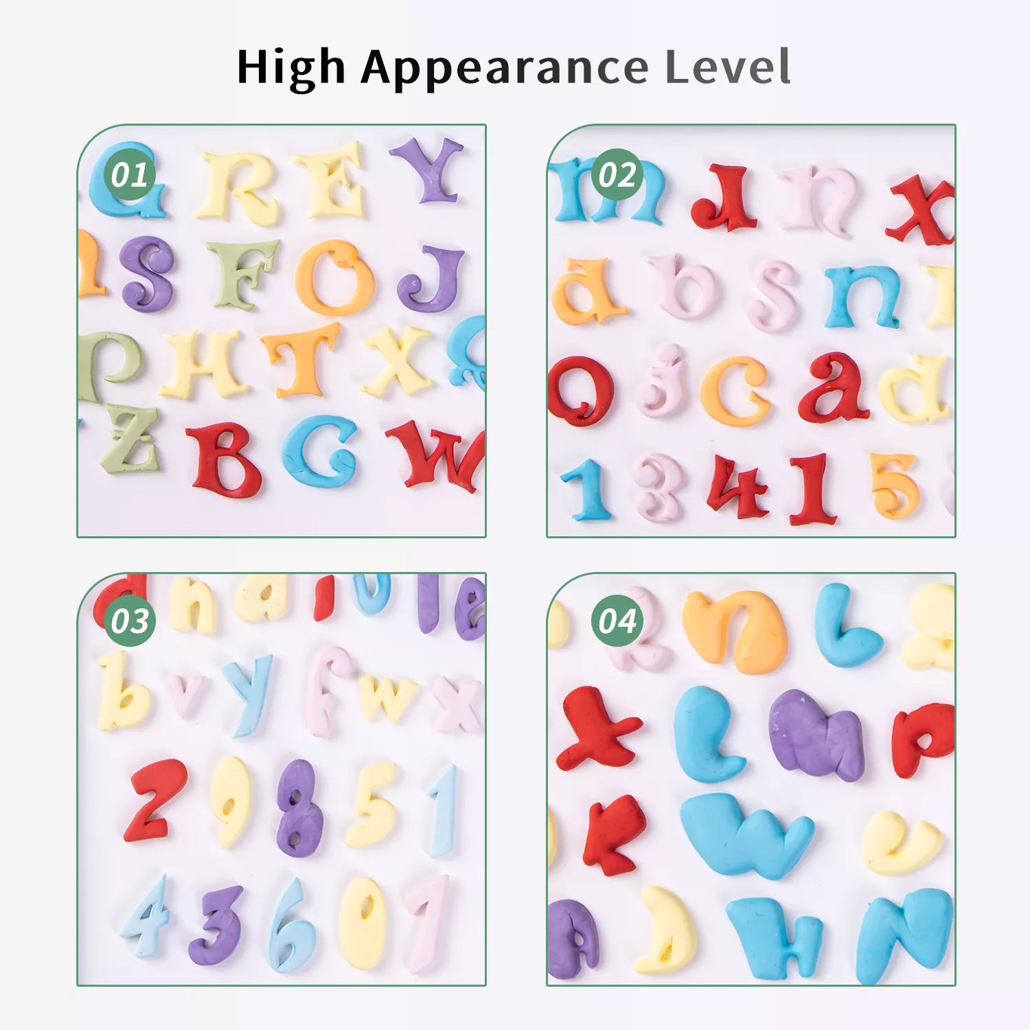 Alphabet and Number Silicone Mold