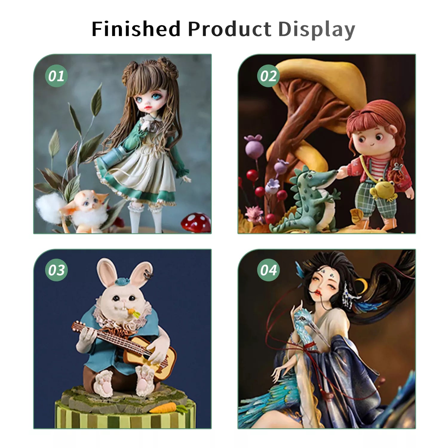 Moisture-proof Figurine Fondant Gum Paste