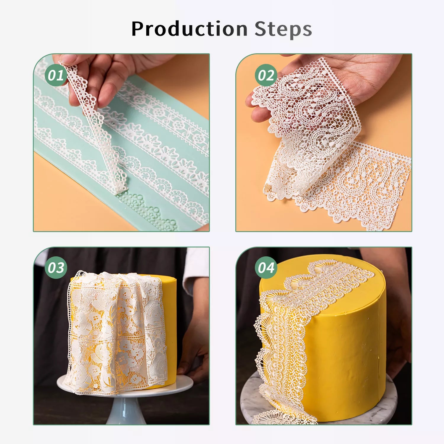 Lace Fondant Silicone Mold