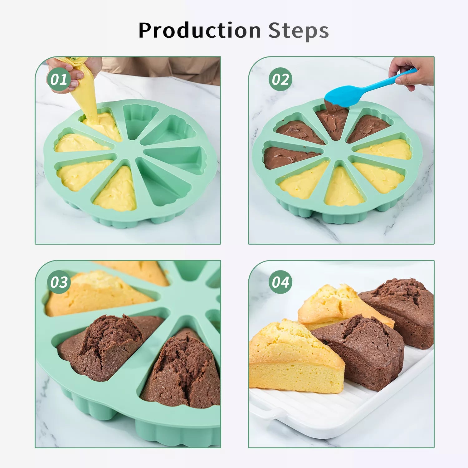 8-Cavity Cheese Silicon Mold