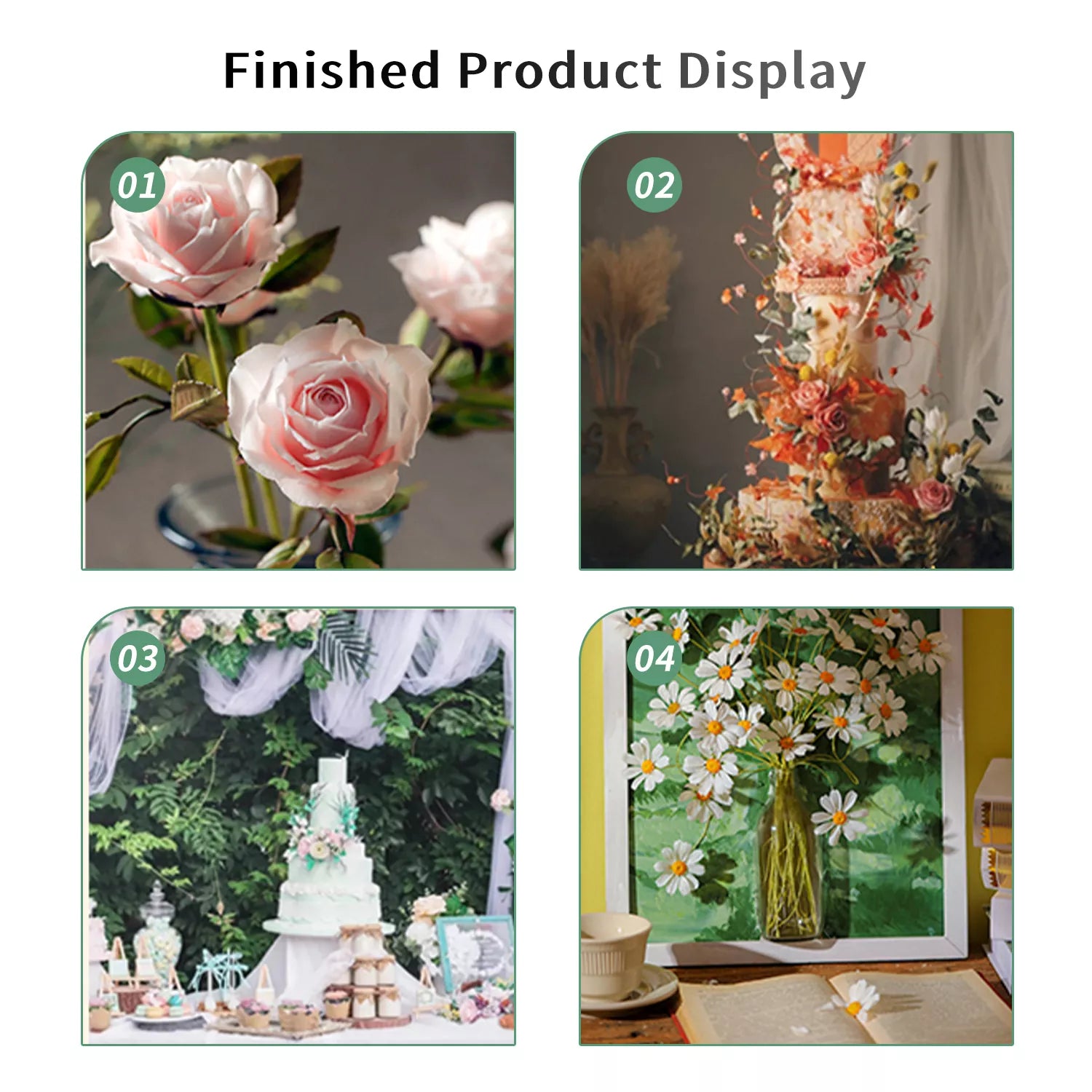Moisture-proof Floral Fondant Gum Paste