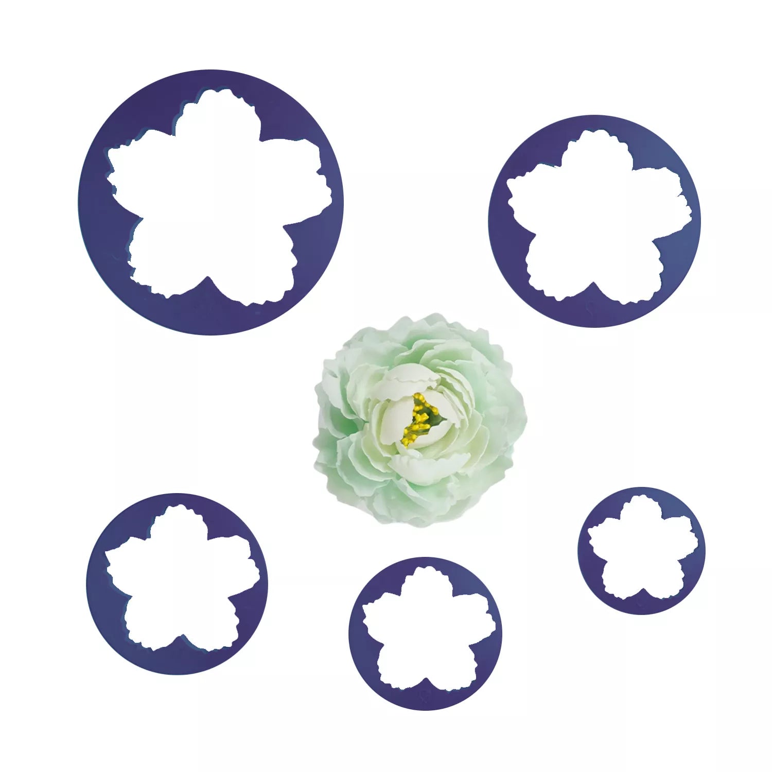 Peony Cutter Set Mold