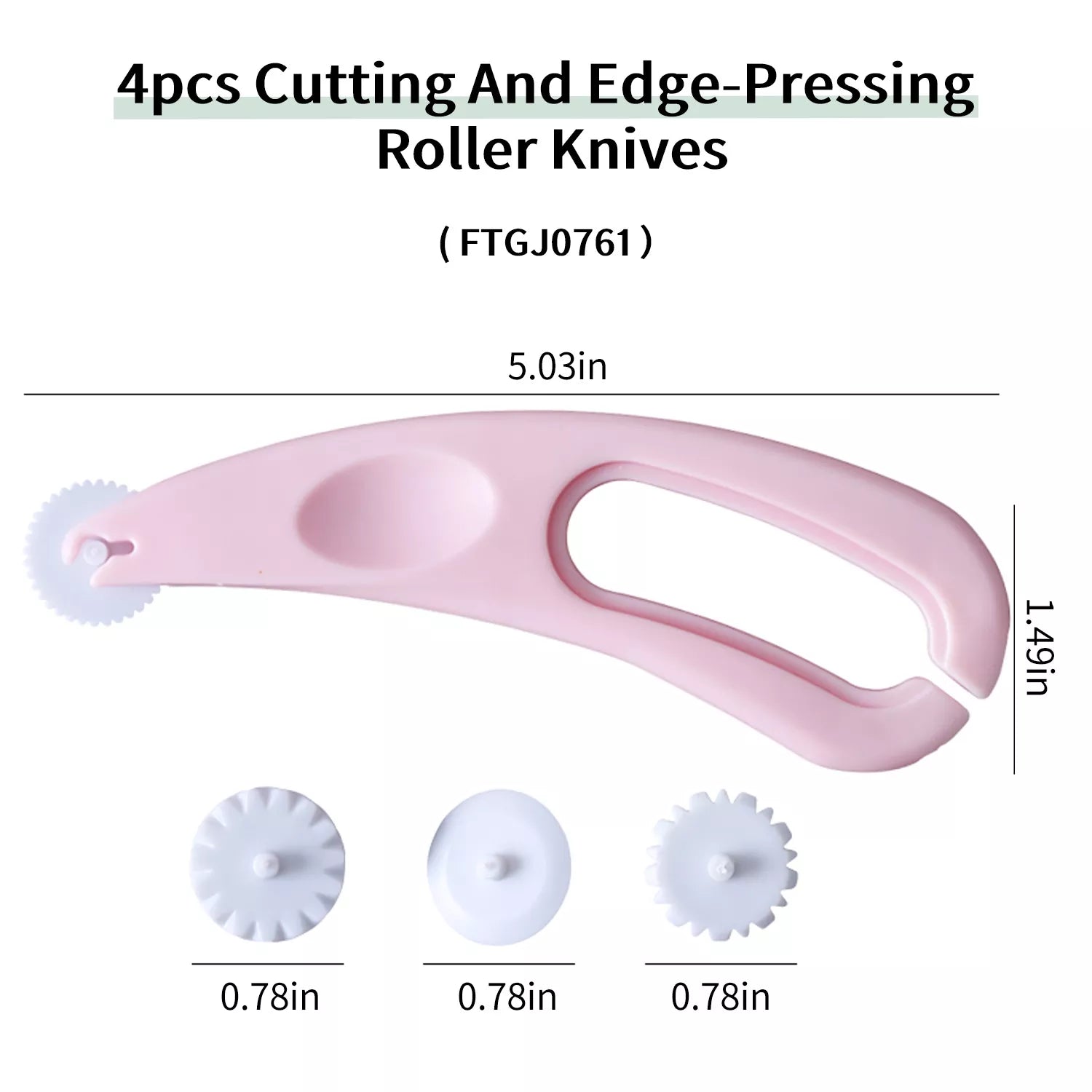 4pcs Set, Cutting and Edging Roller Cutter