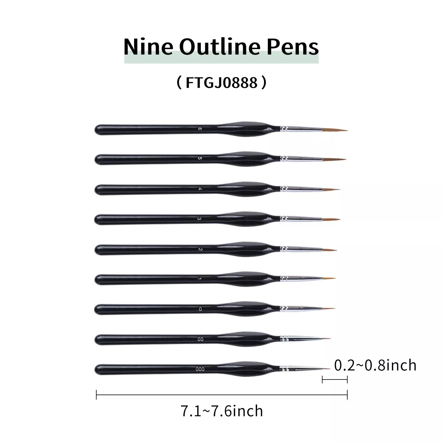 Cake Decoration 9-Piece Set of Outlining Pens