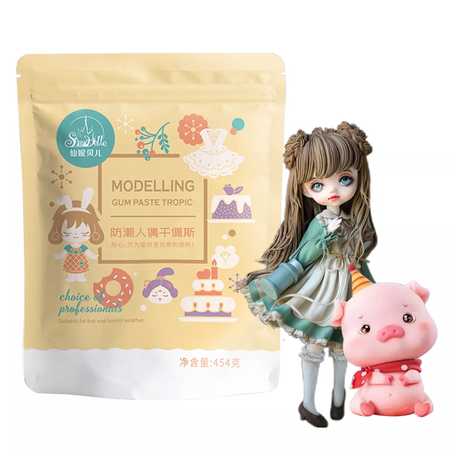 Moisture-proof Figurine Fondant Gum Paste