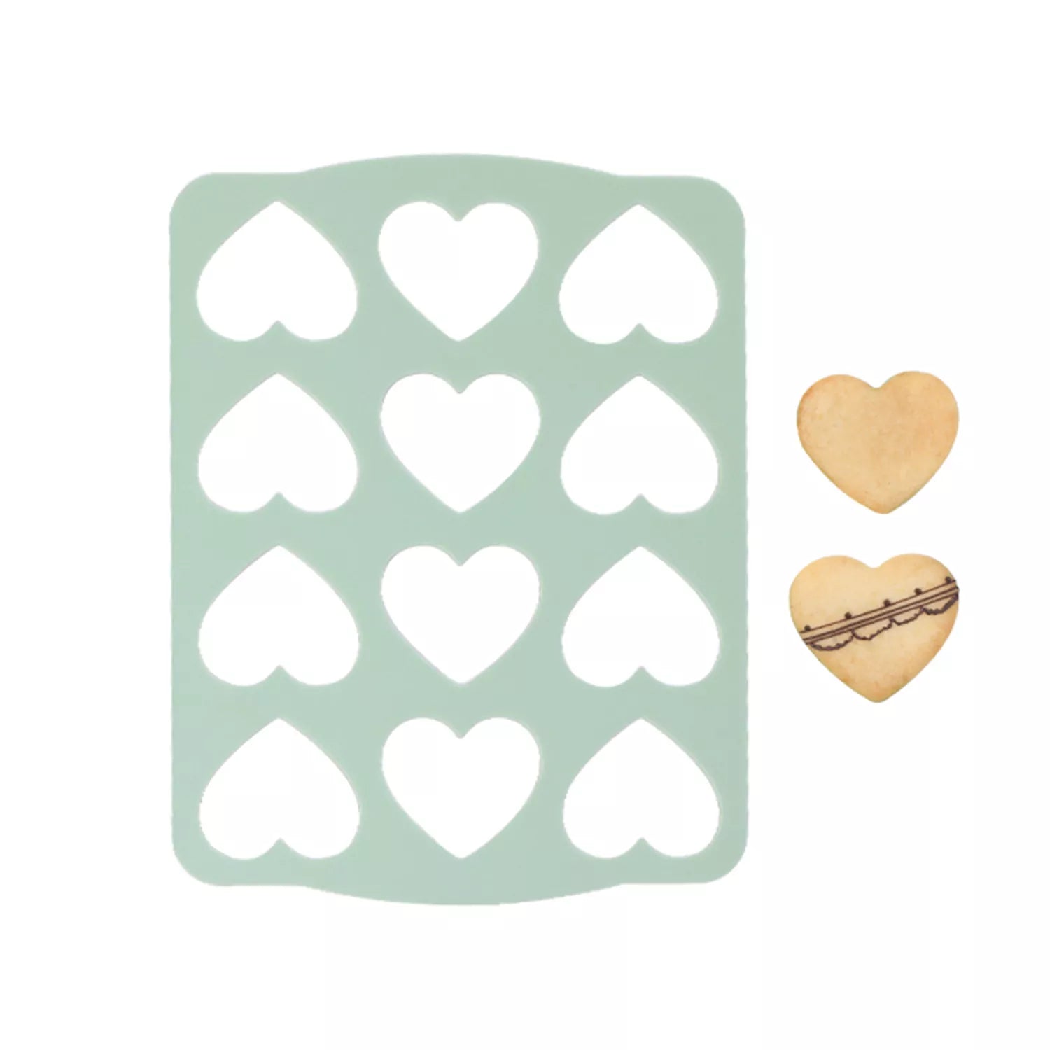White Lover Wafer Cookie Silicone Mold