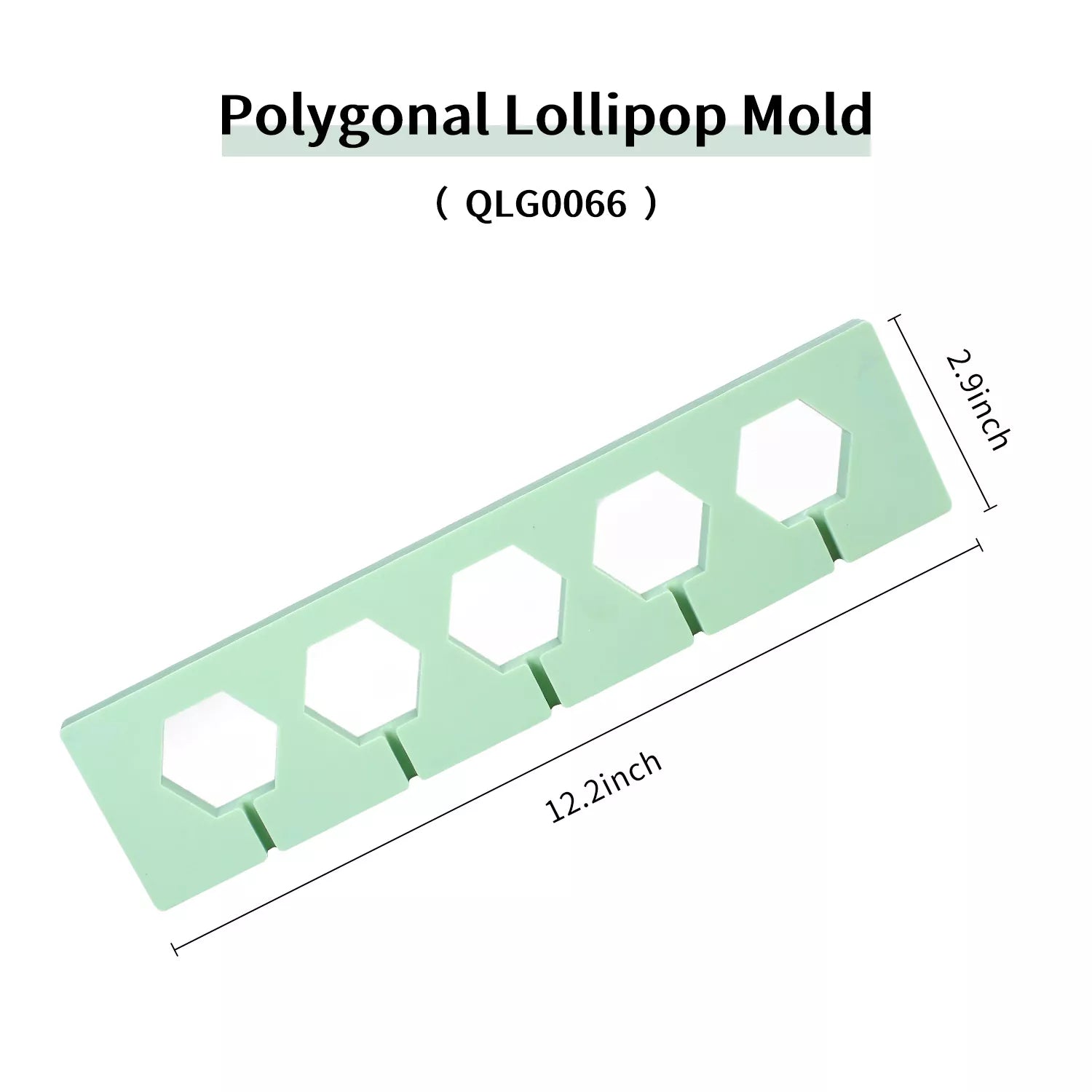 Heart-shaped, Hexagonal, Circular Lollipop Silicone Mold