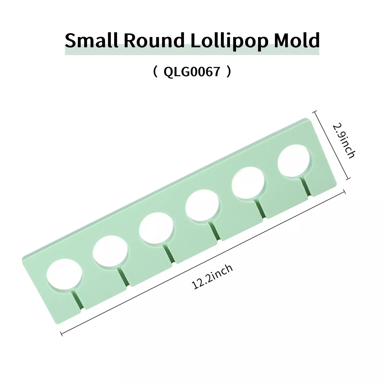 Heart-shaped, Hexagonal, Circular Lollipop Silicone Mold