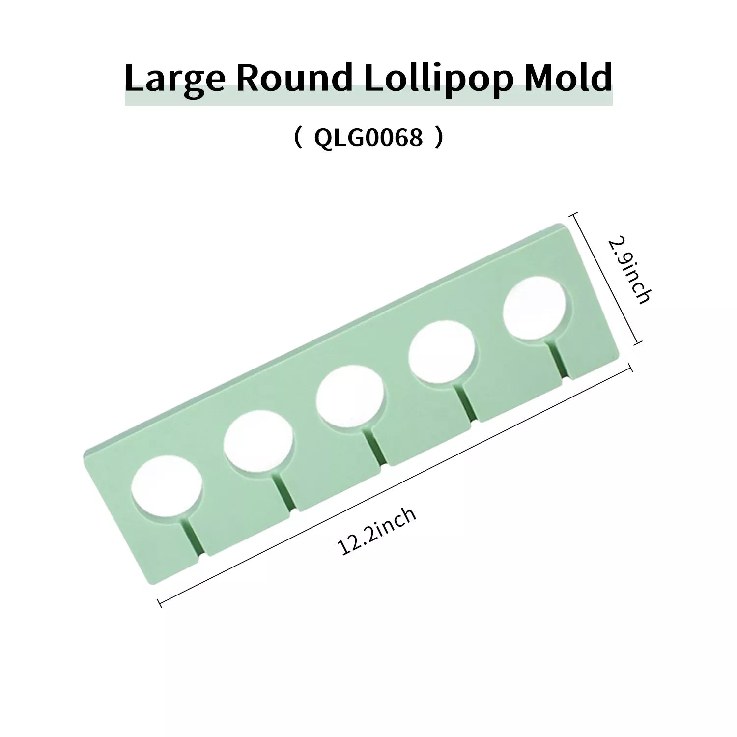 Heart-shaped, Hexagonal, Circular Lollipop Silicone Mold