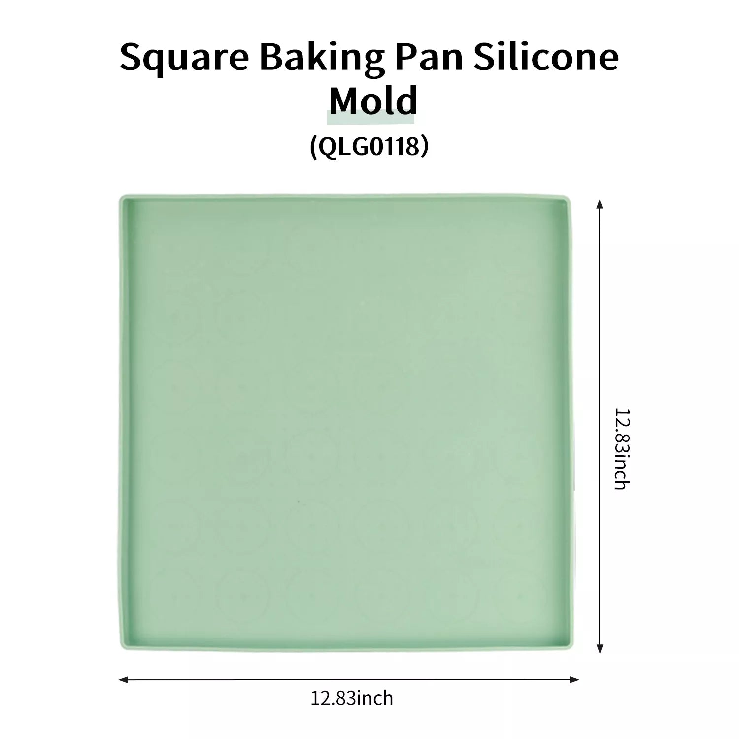 Square Carbon Steel Baking Pan Silicone Mold