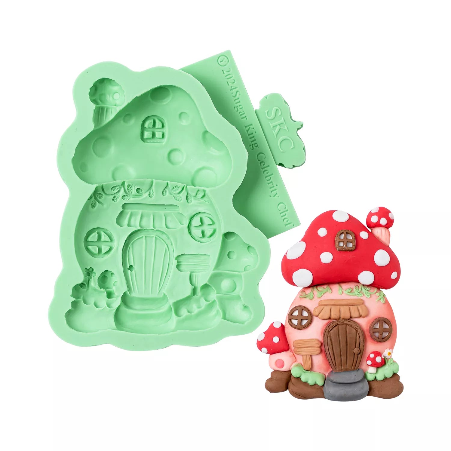 Cartoon Mushroom House Silicone Mold