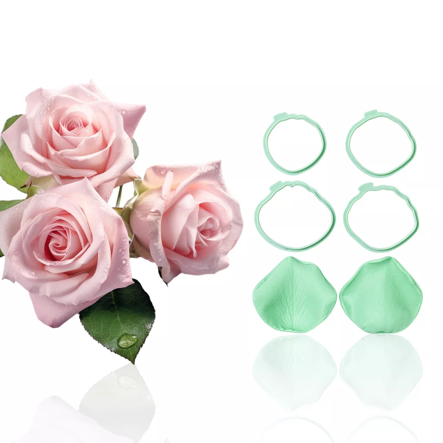 Realistic Phalaenopsis Orchid Sugar Paste Cutting And Embossing Silicone Mold Set