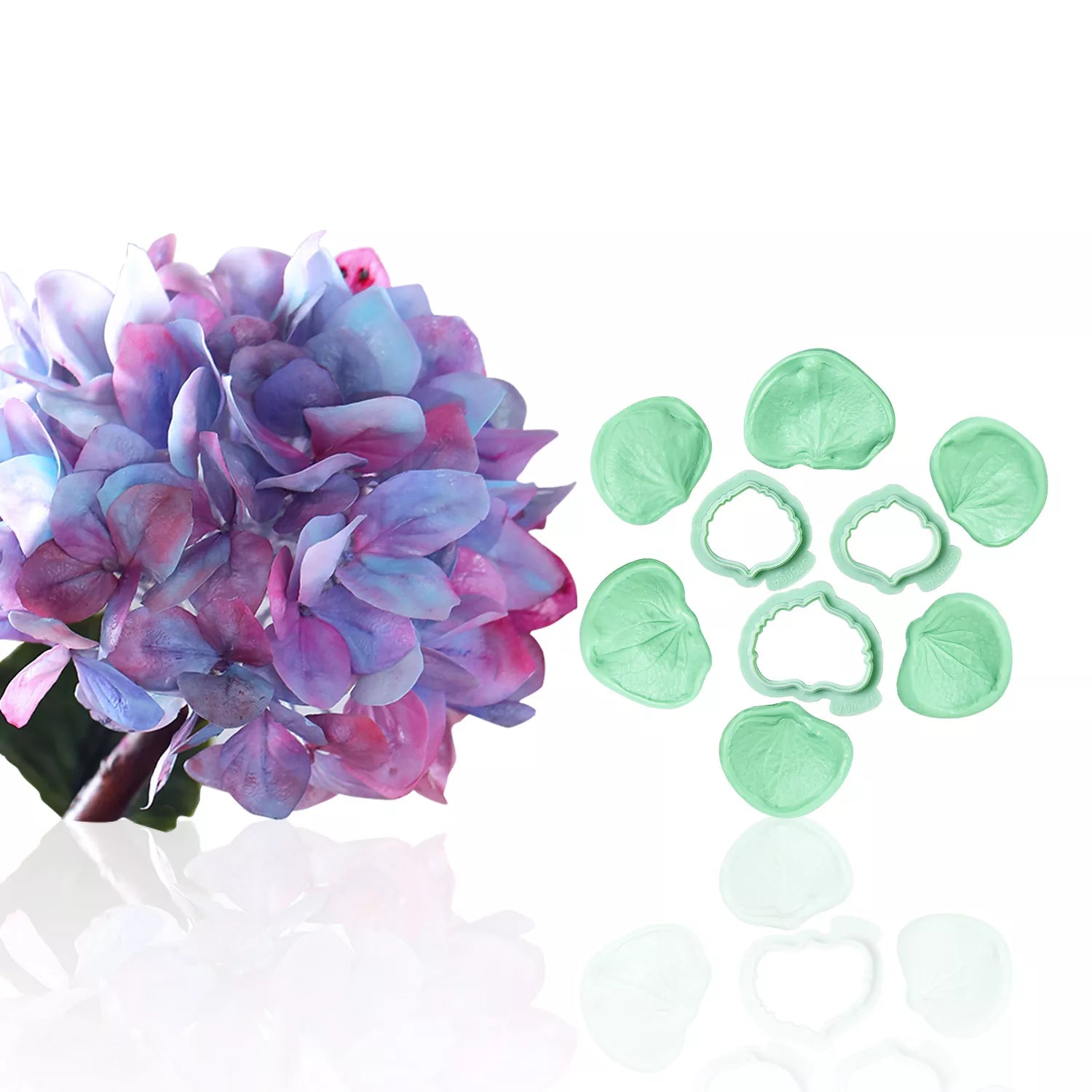Realistic Phalaenopsis Orchid Sugar Paste Cutting And Embossing Silicone Mold Set