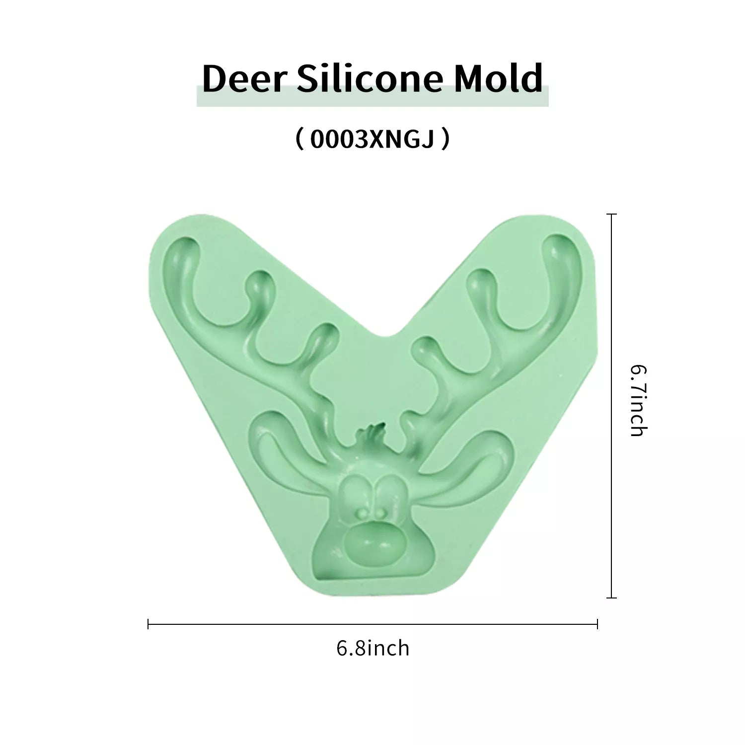 Christmas Theme Santa Claus, Antlers, Snowman Silicone Mold