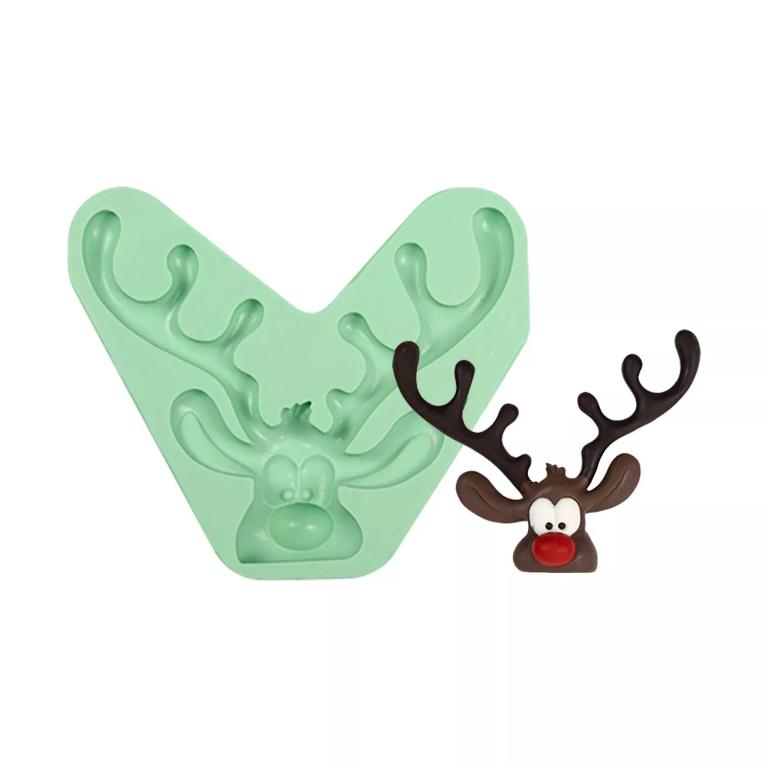 Christmas Theme Santa Claus, Antlers, Snowman Silicone Mold