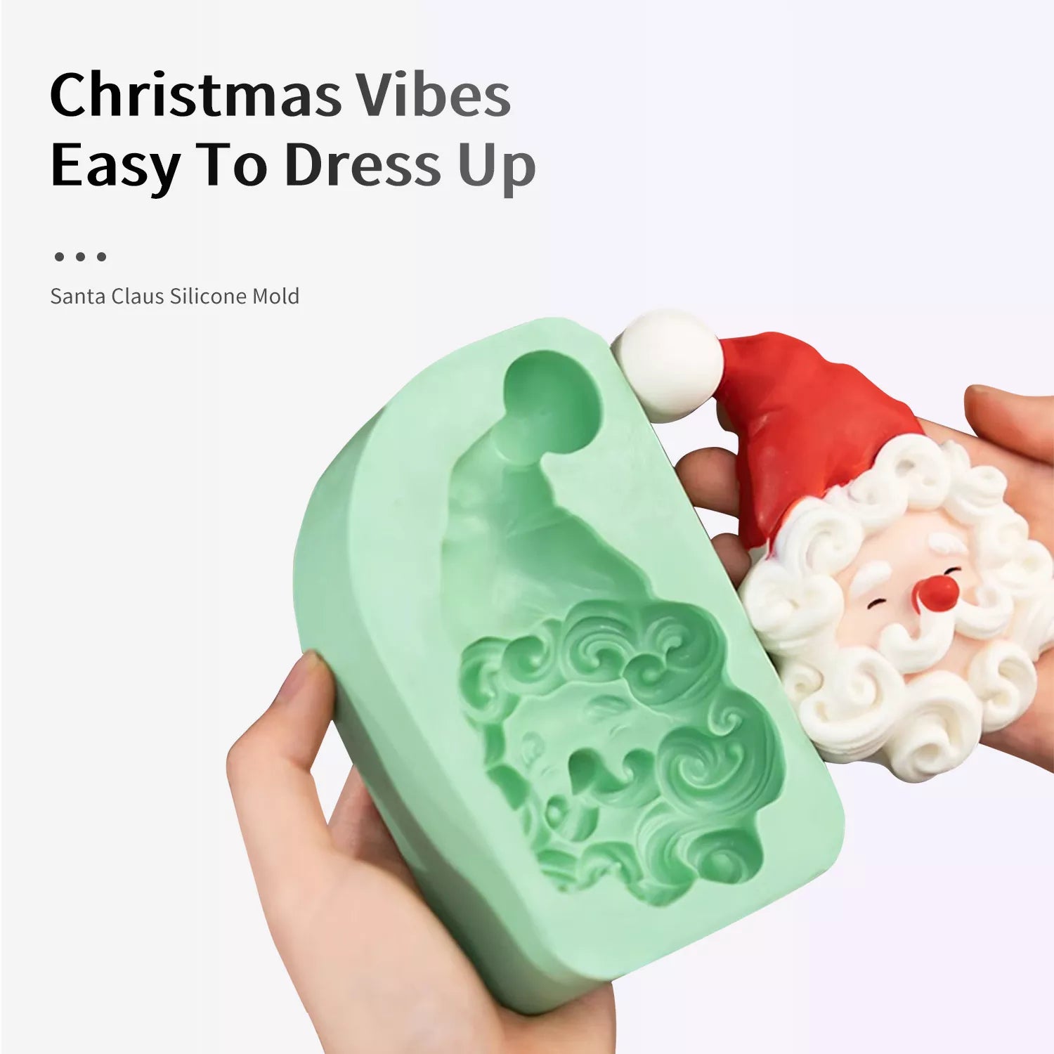 Christmas Theme Santa Claus, Antlers, Snowman Silicone Mold