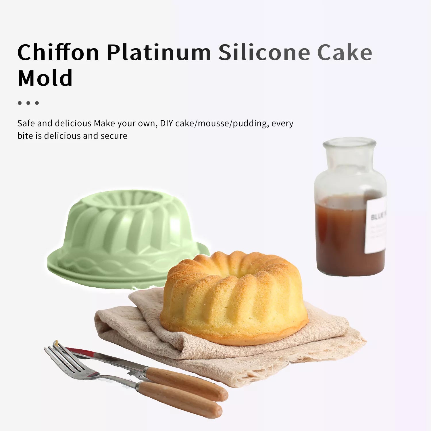 Chiffon Platinum Silicone Cake Mold