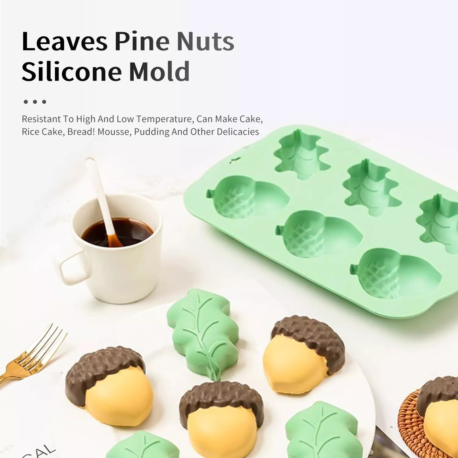 Leaf and Nut Cake Mold